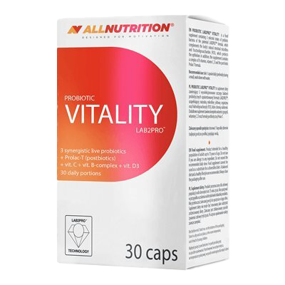 Allnutrition Probiotic Vitality - 30 Capsules for Digestive Health & Immune Support | Daily Gut Wellness Supplement for Men & Women | Perfect for Travel & Active Lifestyles