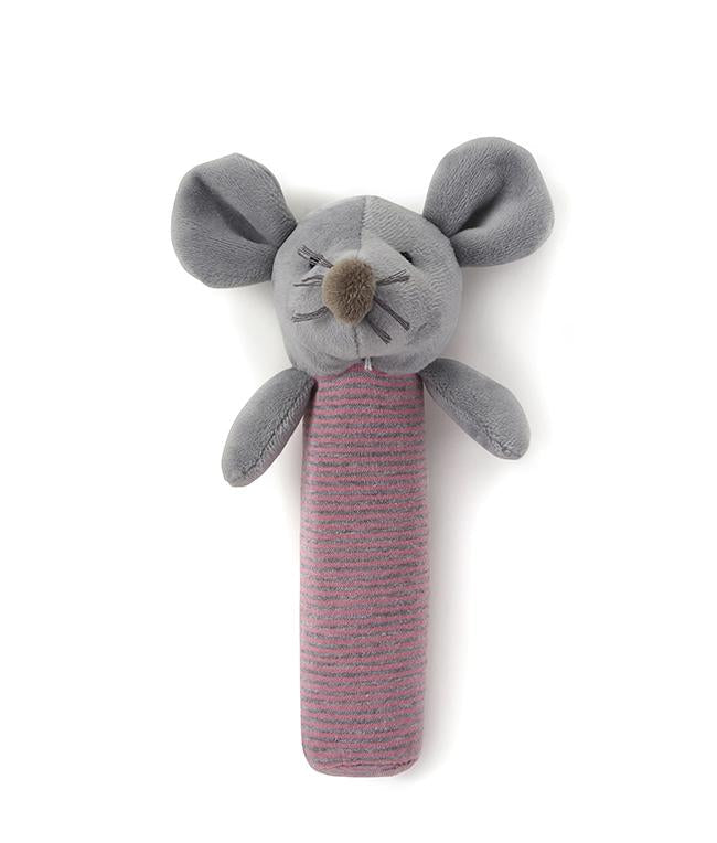 Adorable Pink Mousie Rattle Toy - Soft Baby Teether & Sensory Developmental Toy for Infants | Perfect for Newborn Gifts, Tummy Time & Early Learning Play