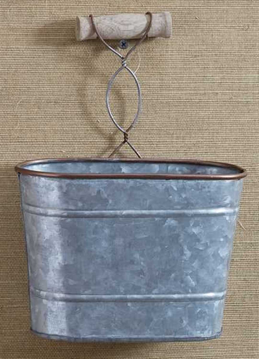 Park Designs Edgefield Wall Caddy - Rustic Tin Storage Organizer for Bathroom, Kitchen & Office | Perfect for Towels, Utensils & Stationery Organization