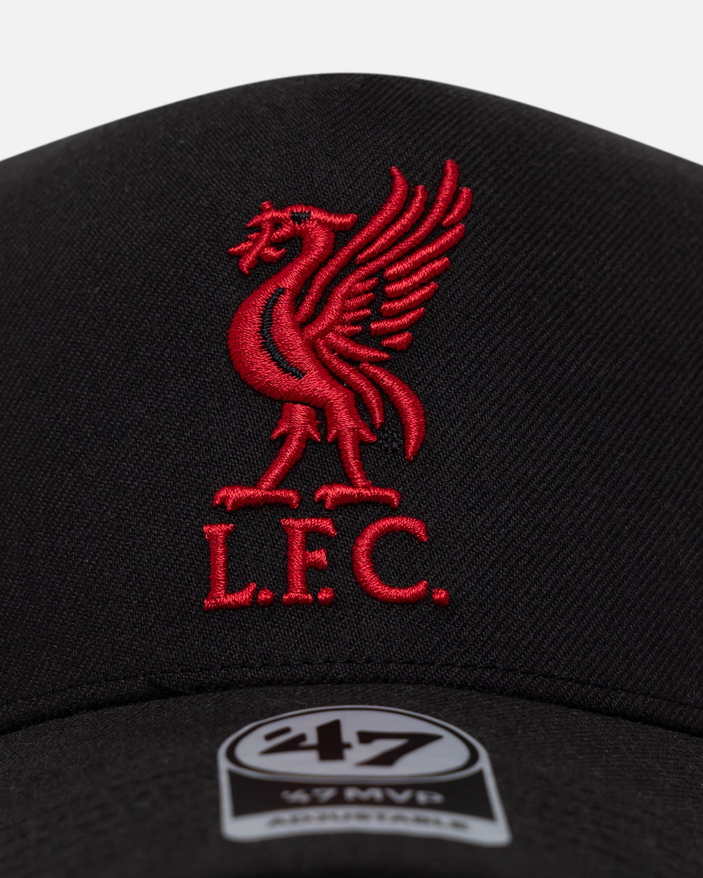 47 Brand Liverpool F.C. MVP DT Snapback Cap - Black/Red Adjustable Baseball Hat for Men & Women - Perfect for Football Games, Streetwear Fashion & Fan Collections