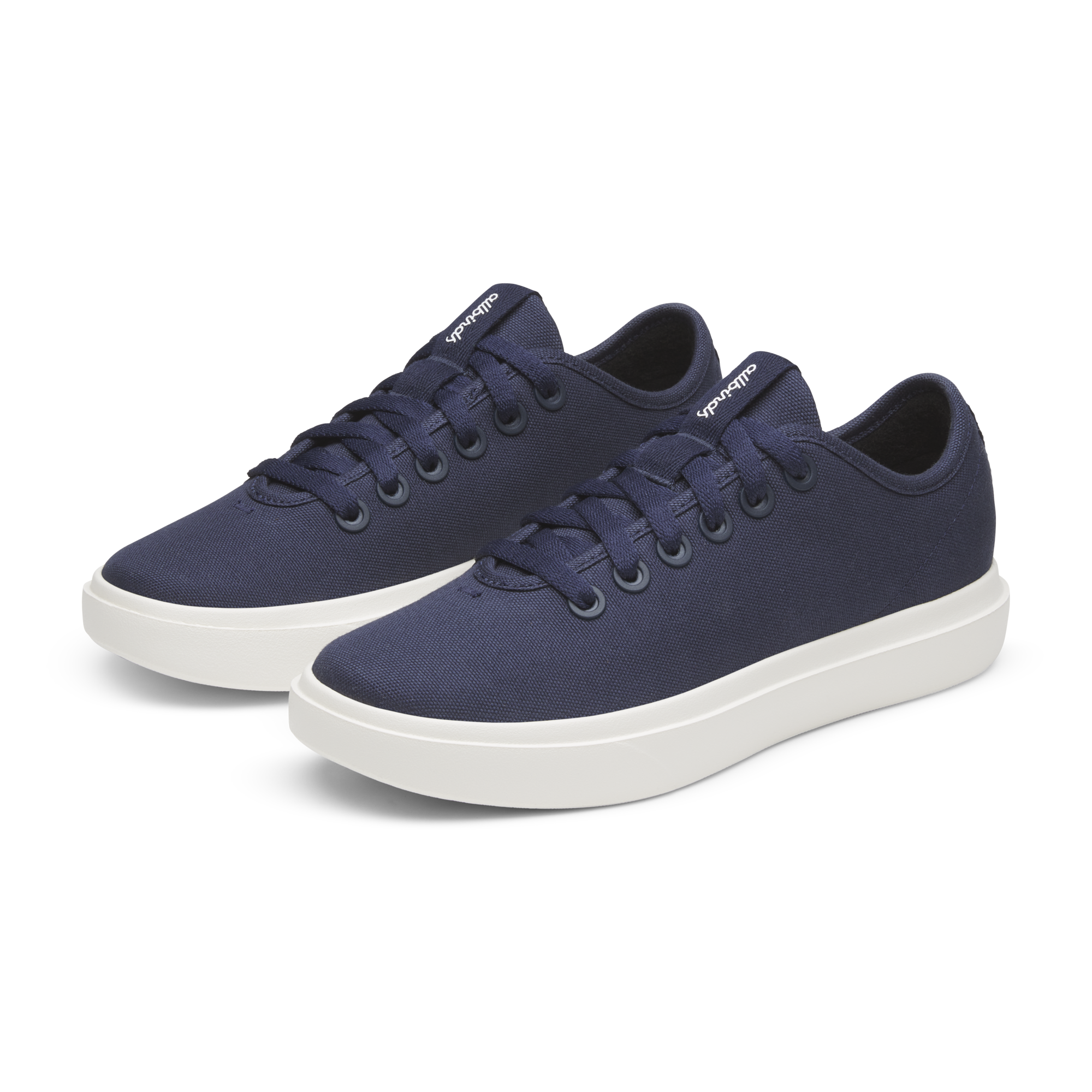 Women's Canvas Piper Sneakers - Deep Navy with Natural White Sole | Comfortable Casual Shoes for Walking, Running & Everyday Wear