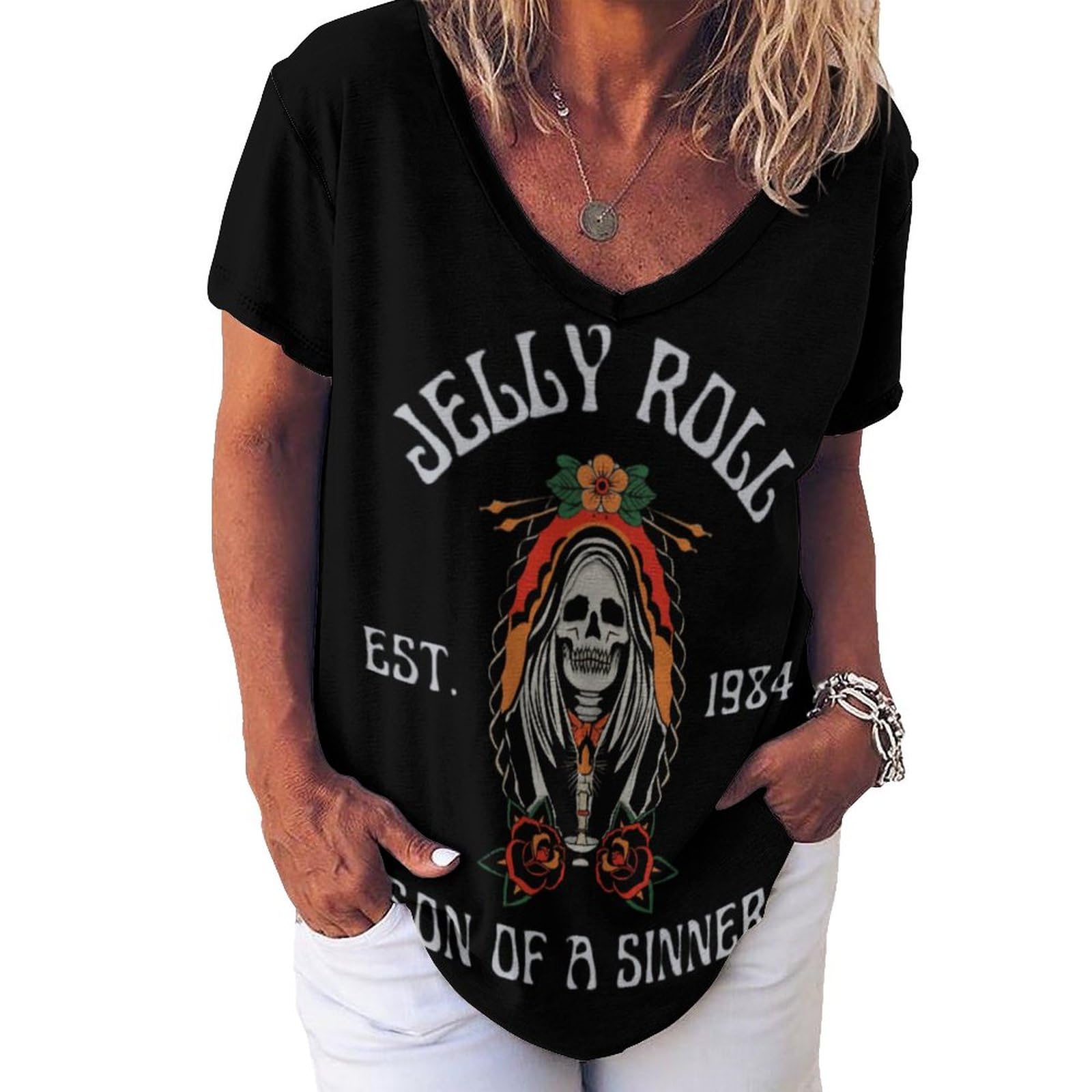 Women's V-Neck Casual Short Sleeve T-Shirt - Soft Summer Tee for Everyday Wear, Workout & Outfits