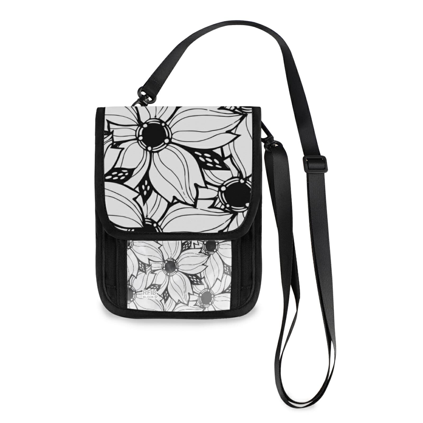 Small Crossbody Phone Purse for Women - 3 Pack Mini Messenger Shoulder Bag with Abstract Floral Pattern | Perfect for Travel, Shopping & Everyday Use
