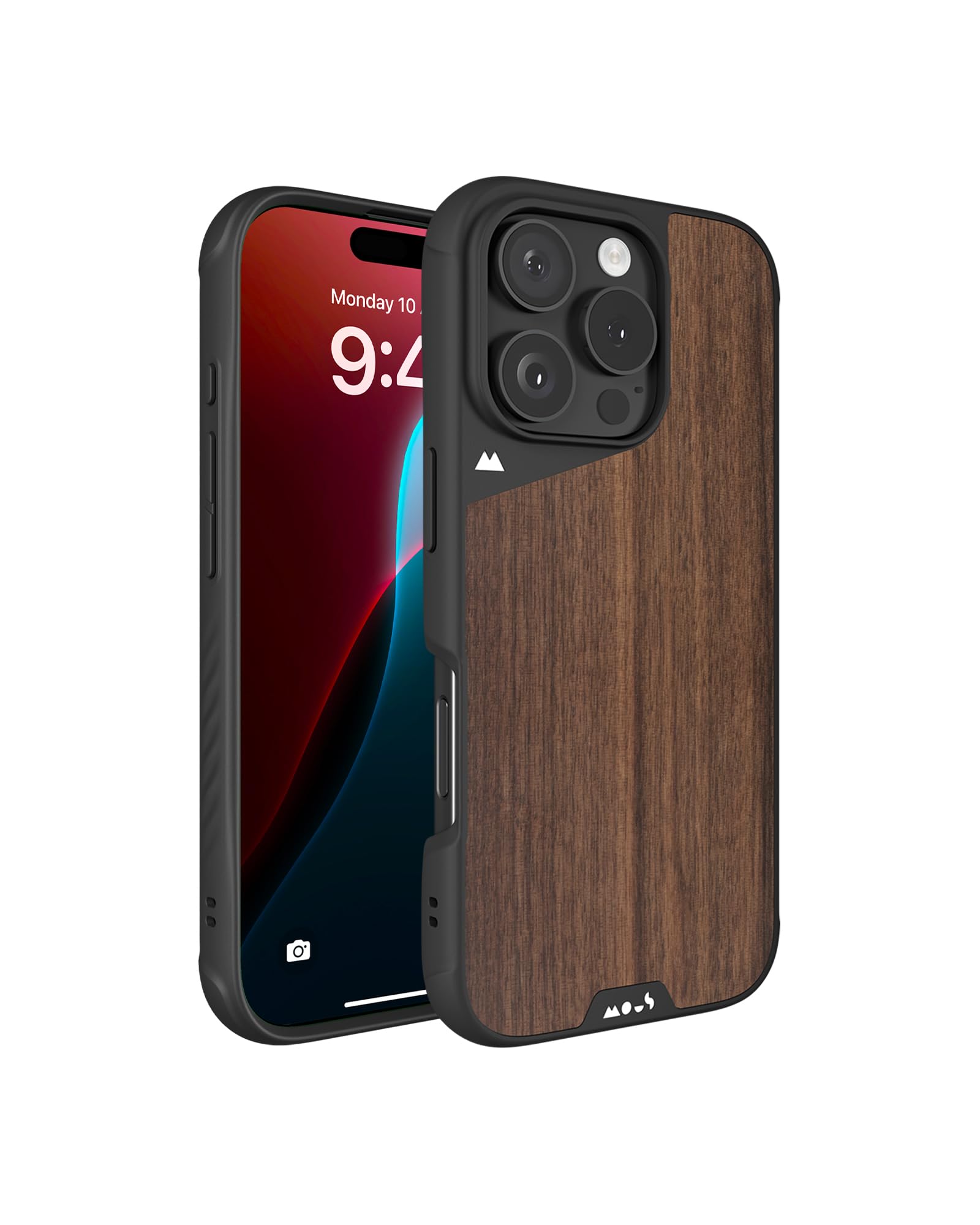 Mous iPhone 16 Pro Max Case with MagSafe - Limitless 6.0 Walnut Wood Protective Shockproof Cover | Perfect for Outdoor Adventures, Travel & Daily Protection