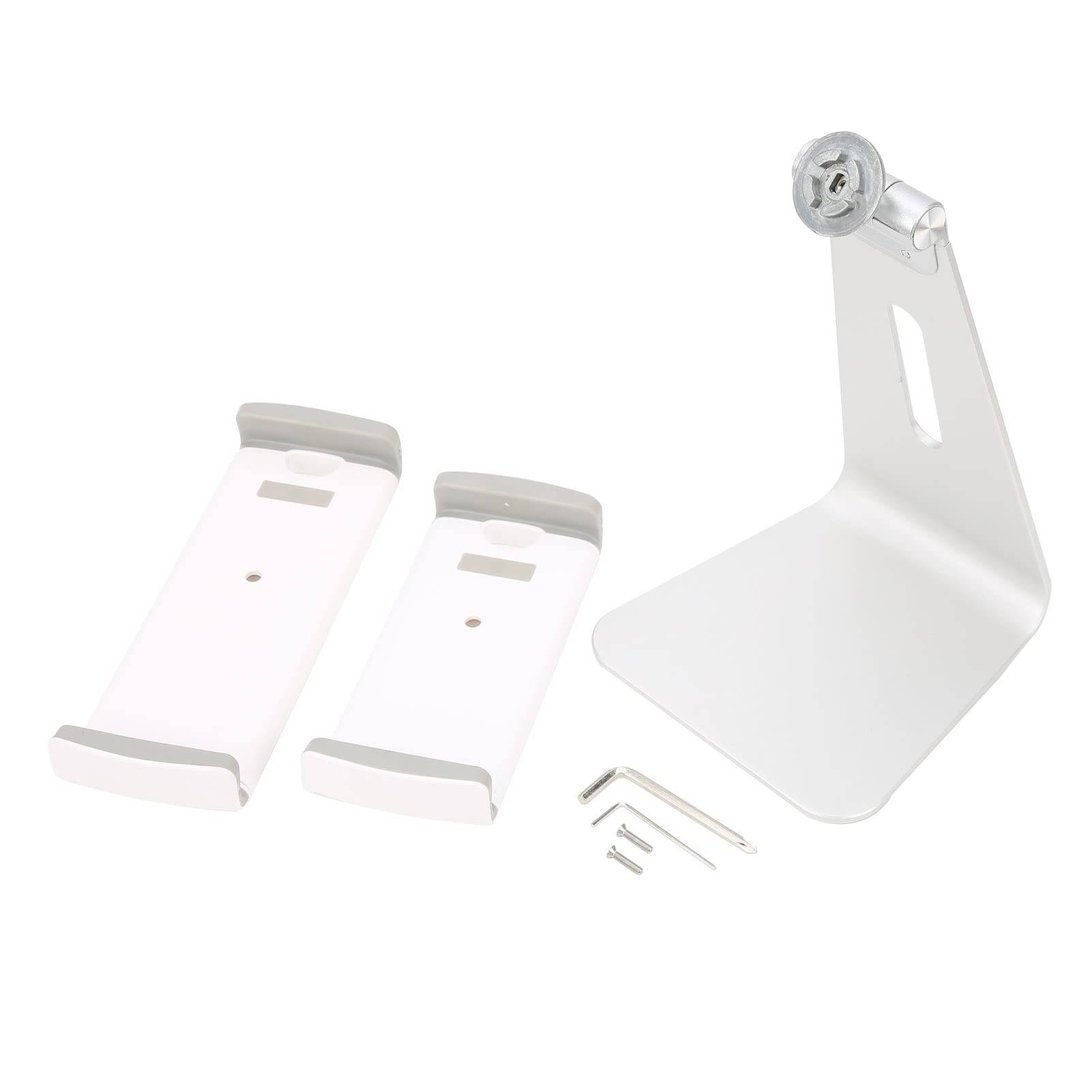 Adjustable Aluminum Tablet Stand & Phone Holder - Compatible with iPad, iPhone, Samsung - Portable Desktop Dock for Home, Office & Travel Use