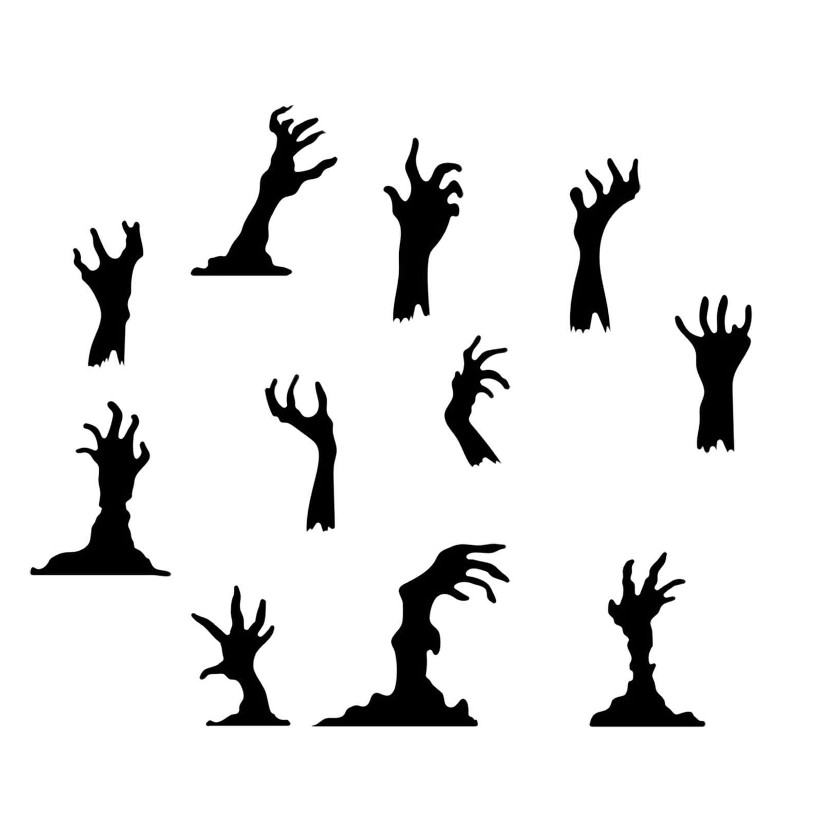 Halloween Acrylic Mirror Stickers - Self-Adhesive Decorative Wall & Window Stickers for Home, Bar, Party Decor (One Size) - Perfect for Halloween Parties, Haunted Houses & Themed Events