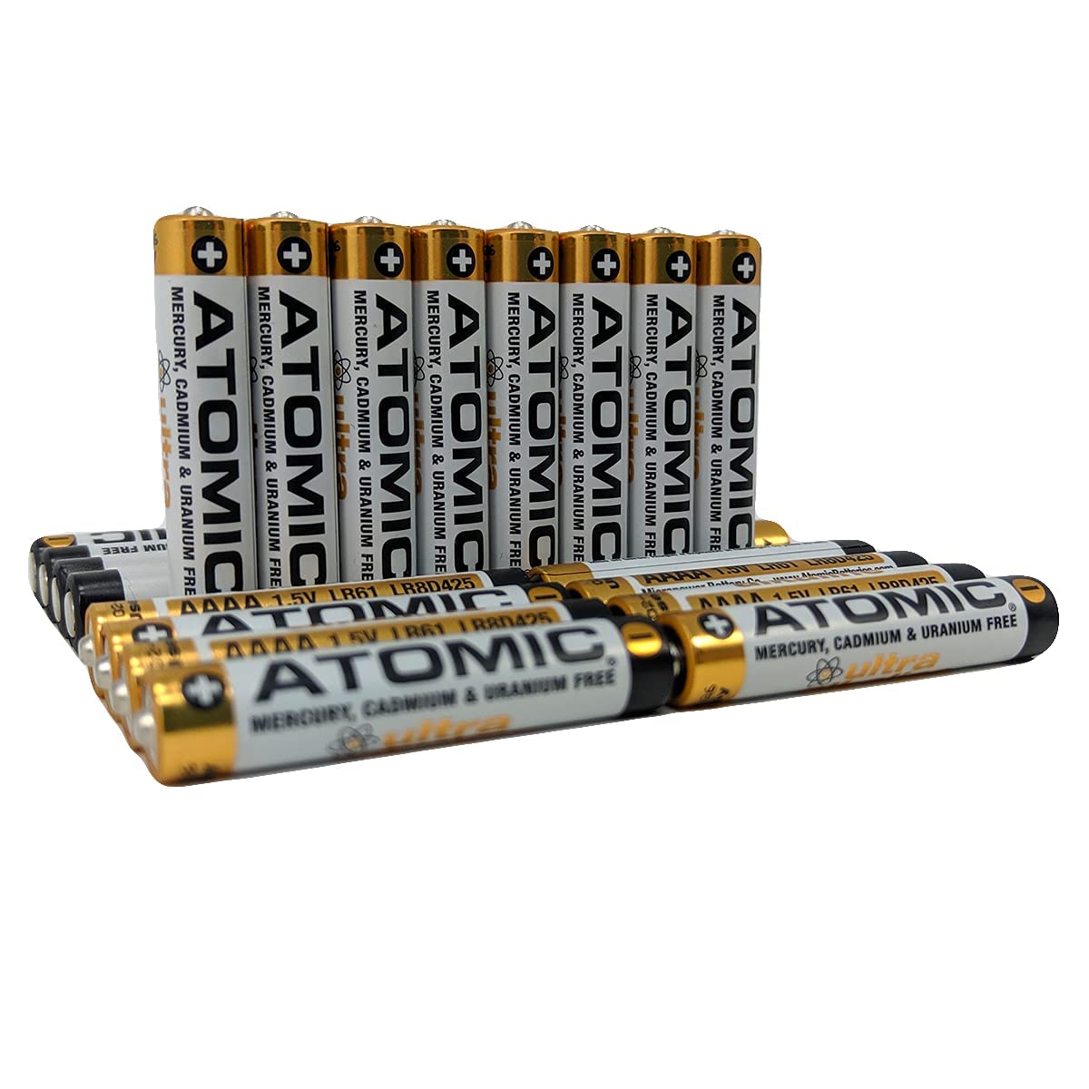 ATOMIC AAAA 1.5V Ultra Alkaline Batteries LR8D425 AM6 LR61 E96 MN2500 - 60 Pack | Long-Lasting Power for Calculators, Medical Devices & Electronic Toys