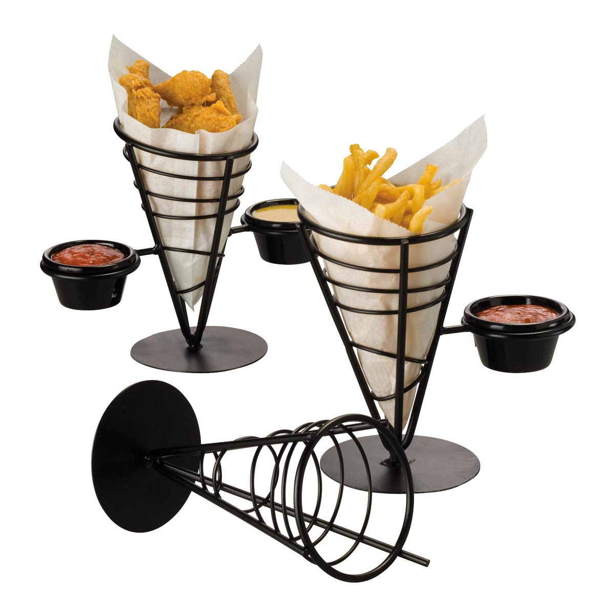 American Metalcraft FFB59 Ironworks Conical French Fry Basket - 9.5