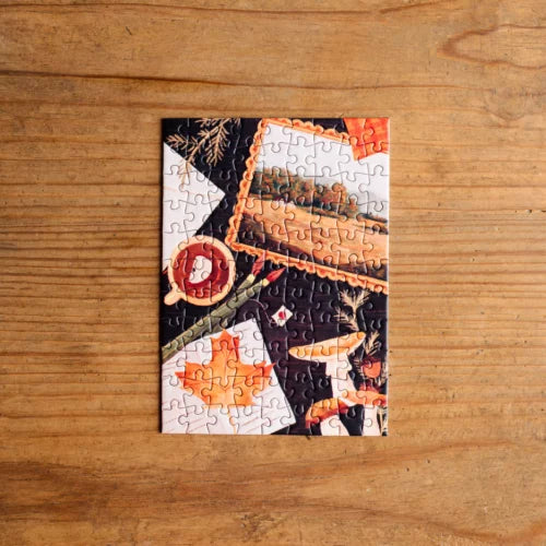 Fall Painting 99 Piece Jigsaw Puzzle for Adults - Autumn Landscape Art Puzzle Game for Family Fun & Home Decor