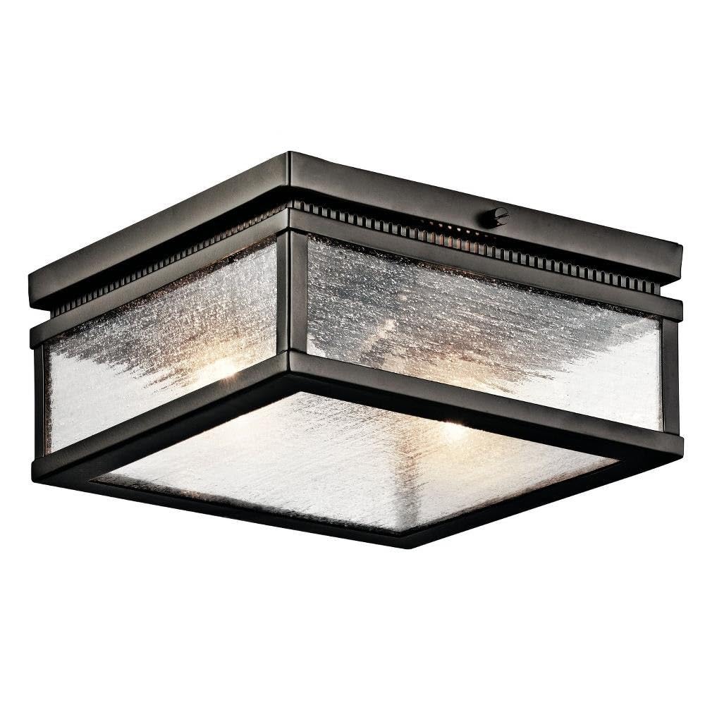 2-Light Traditional Outdoor Flush Mount Fixture - 5