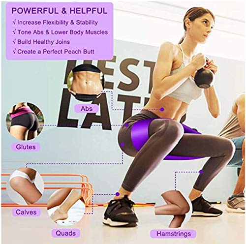 Eco-Friendly Latex Loop Resistance Bands for Home Workouts, Strength Training, Yoga & Pilates - 3 Pack Set for Stretching, Physical Therapy & Fitness Training - Perfect for Gym, Travel & Rehabilitation Exercises