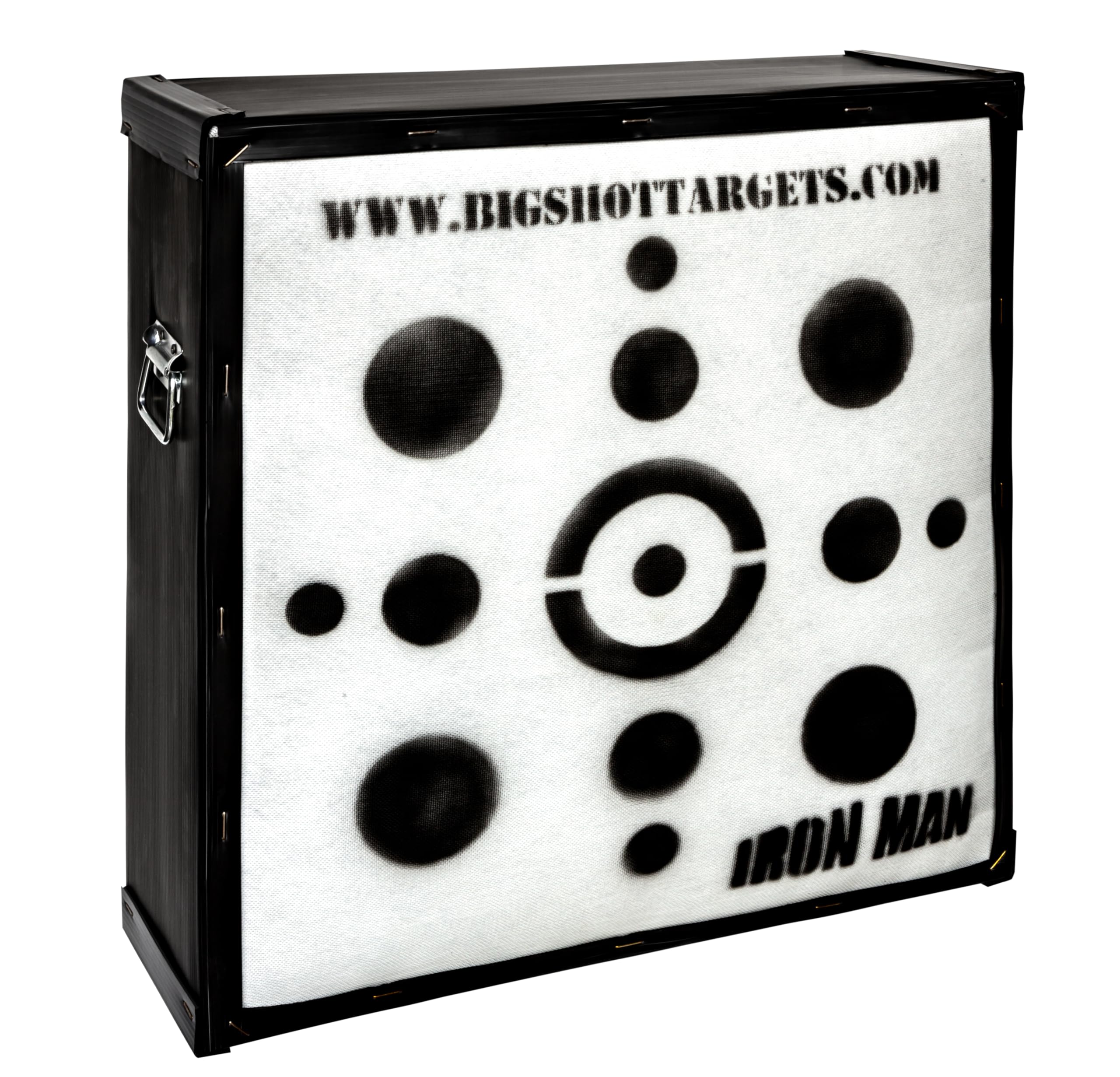 Iron Man 30 Personal Range Target with Heavy Duty Steel Stand - Durable Outdoor Shooting Practice for Archery & Firearms Training | Perfect for Backyard, Hunting, and Tactical Drills
