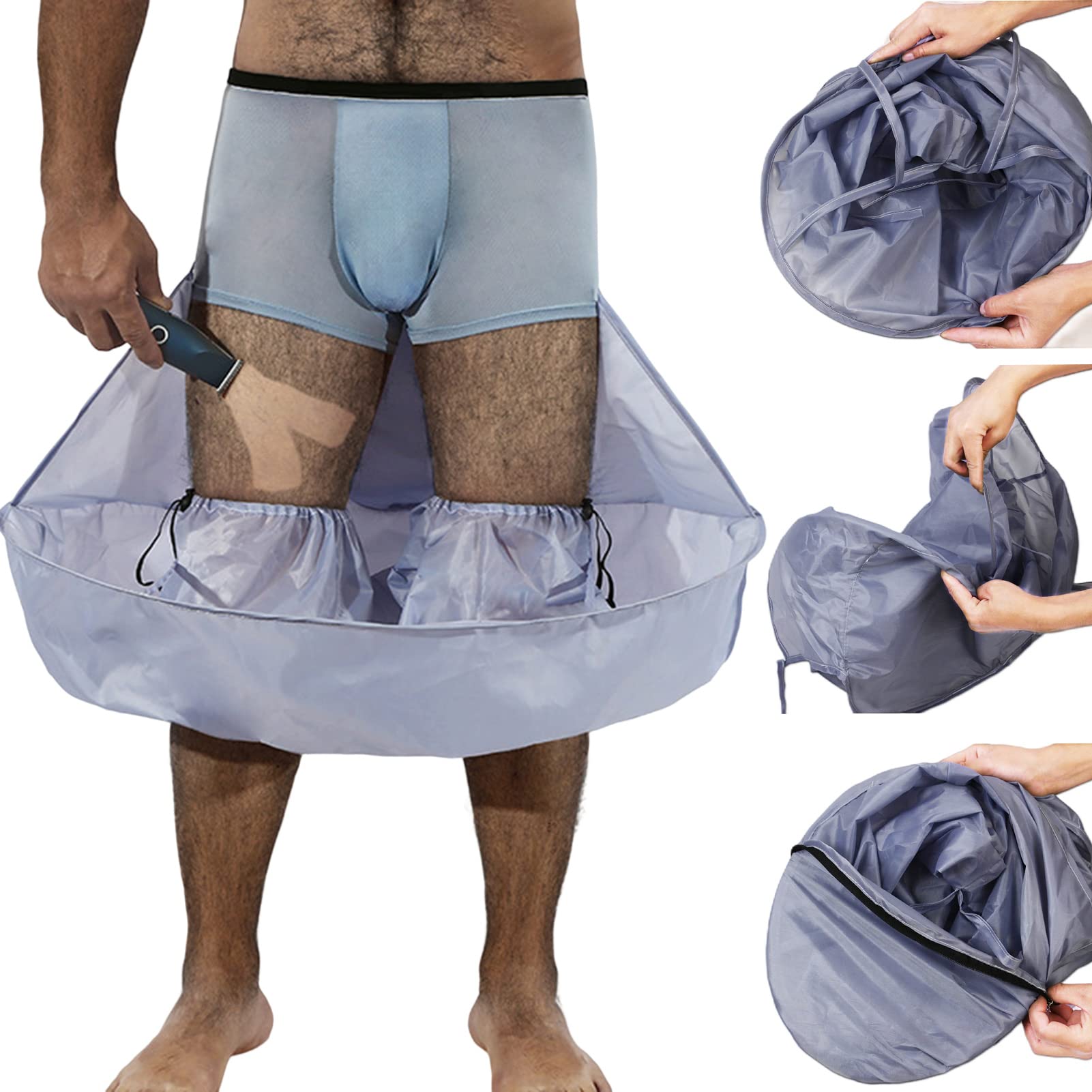 Disposable Hair Cutting Capes for Women & Men - Waterproof Scrotal & Private Area Hair Shaving Bibs - Ideal for Grooming, Waxing & Personal Care
