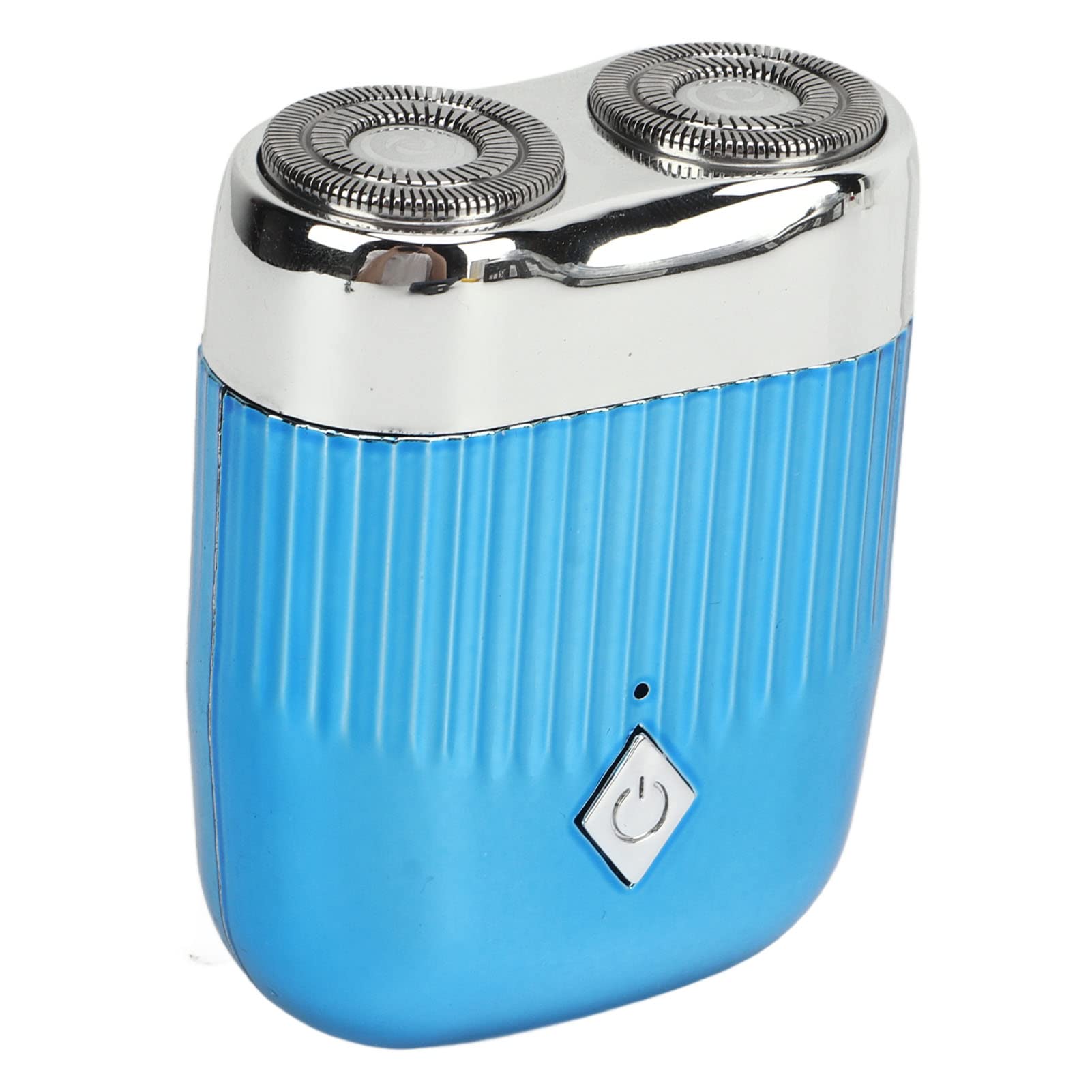 Premium Rotary Electric Shaver for Men - Waterproof, Rechargeable & Travel-Friendly with Dual Stainless Steel Blades - Ideal for Smooth Shaving at Home, Gym & Business Trips (Blue)
