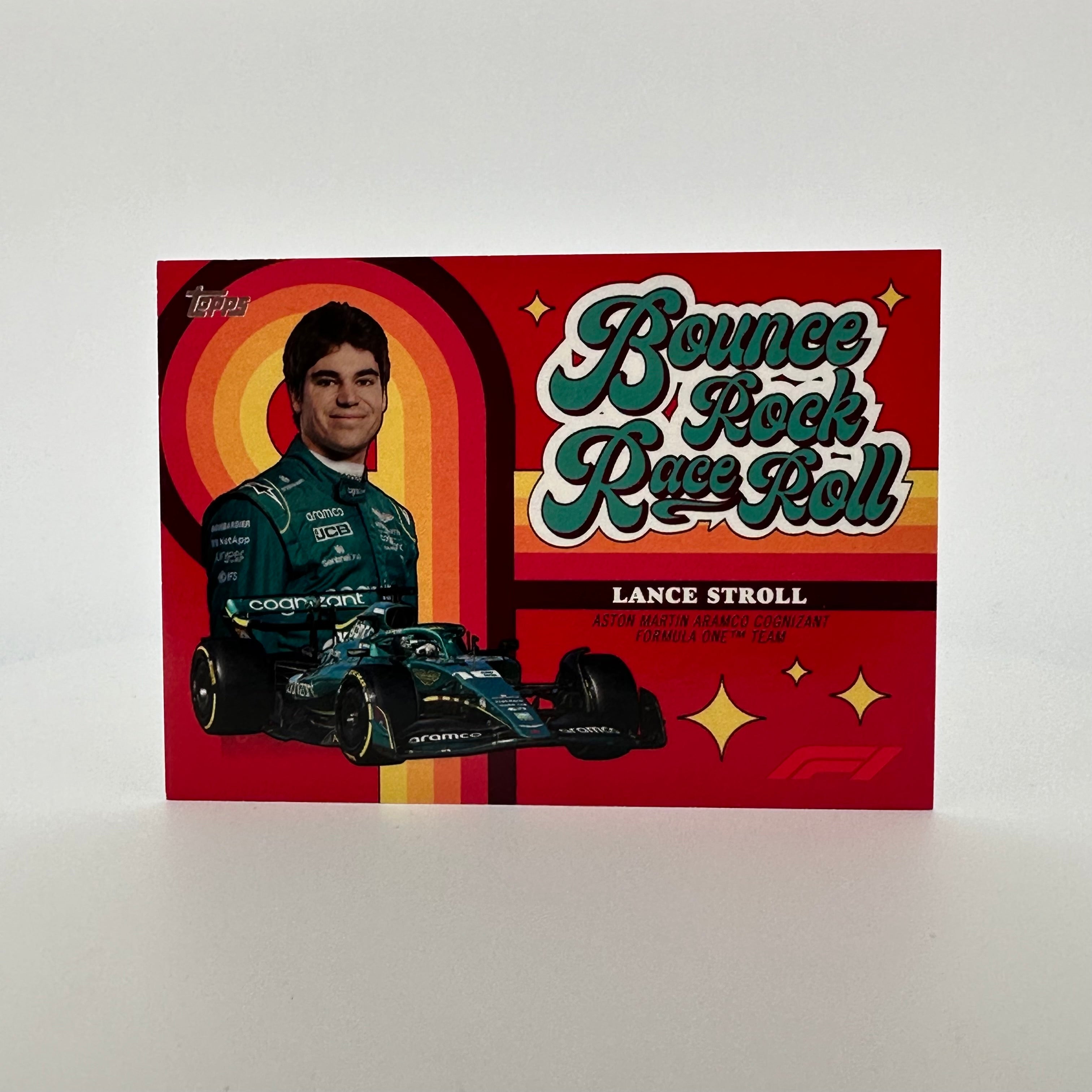 2022 Topps Formula 1 Lance Stroll Racing Card - 4/5 Red Parallel - Collectible Trading Card for F1 Fans | Perfect for Sports Memorabilia Collections & Racing Enthusiasts
