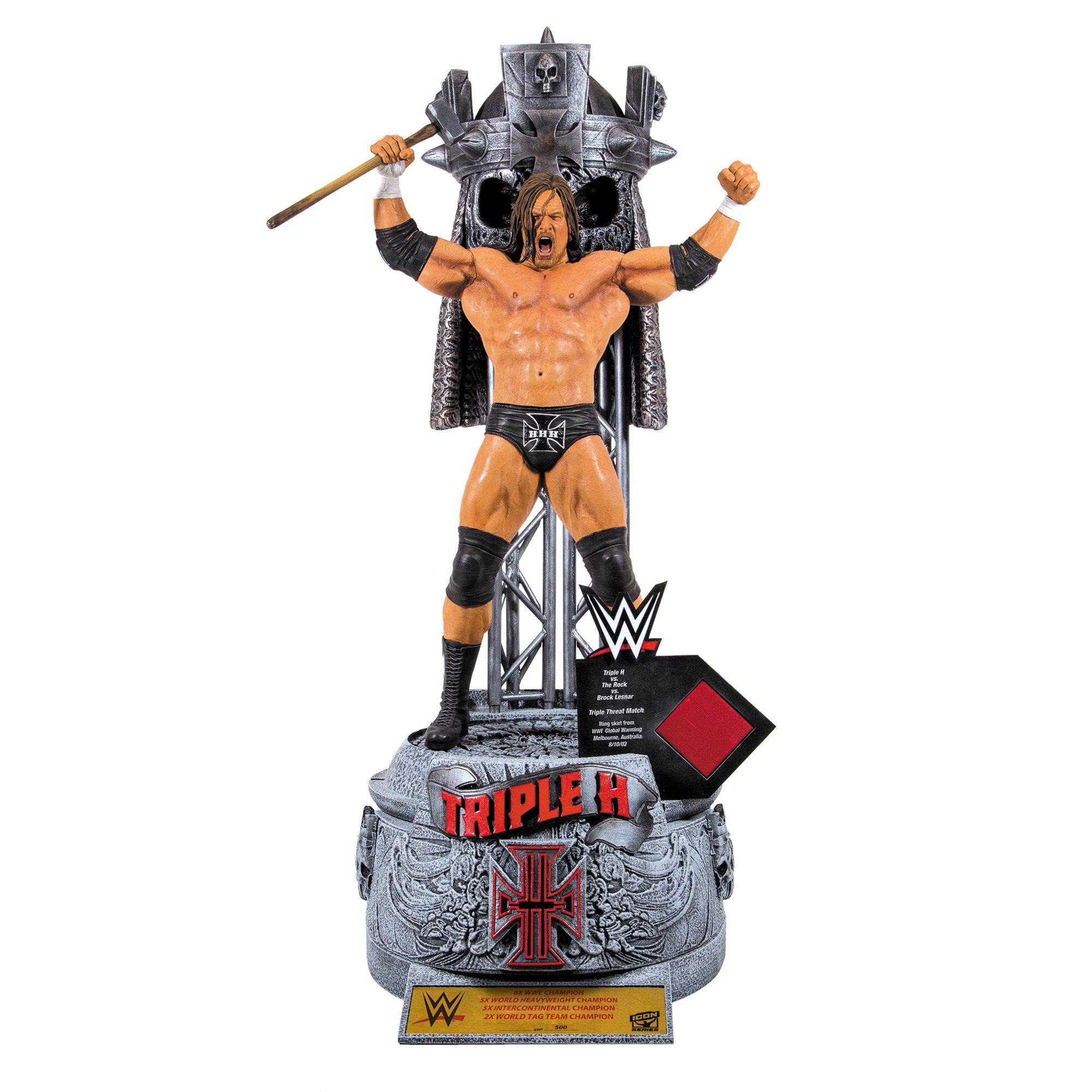 McFarlane Toys WWE Triple H Resin Action Figure Collectible - Perfect for Wrestling Fans, Home Decor & Gift for WWE Enthusiasts