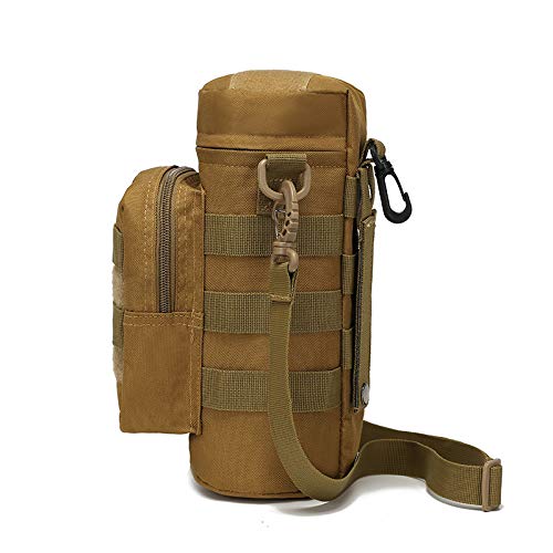 Tactical MOLLE Water Bottle Holder - Durable Military Style Hydration Pouch for Tactical Backpacks, Hiking, and Outdoor Adventures