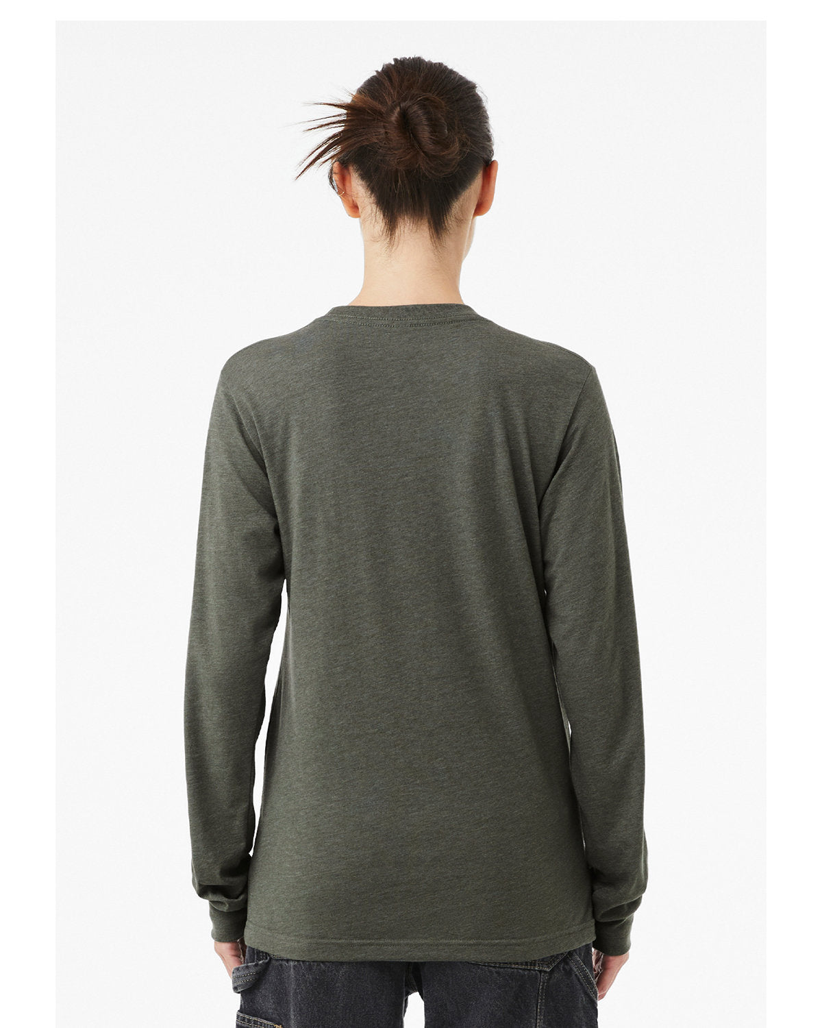 Bella + Canvas 3501CVC Unisex CVC Jersey Long Sleeve T-Shirt - Soft Comfort Fit Crewneck Tee for Men & Women - Perfect for Casual Wear, Layering, and Everyday Outfits