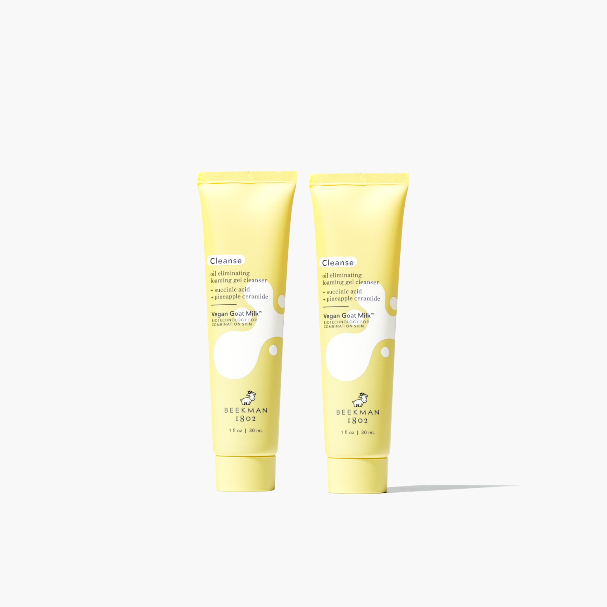 Oil-Free Mini Foaming Gel Cleanser Set of 2 - Deep Cleansing for Oily & Acne-Prone Skin - Perfect for Travel & Daily Skincare Routine