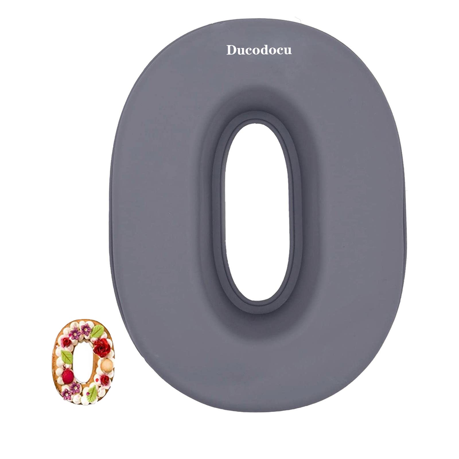 Large Silicone Number 0 Cake Pan - 3D Novelty Baking Mold for DIY Birthday Cakes, Wedding & Anniversary Celebrations | Non-Stick, Reusable Cake Tin for Professional Bakers & Home Baking Enthusiasts