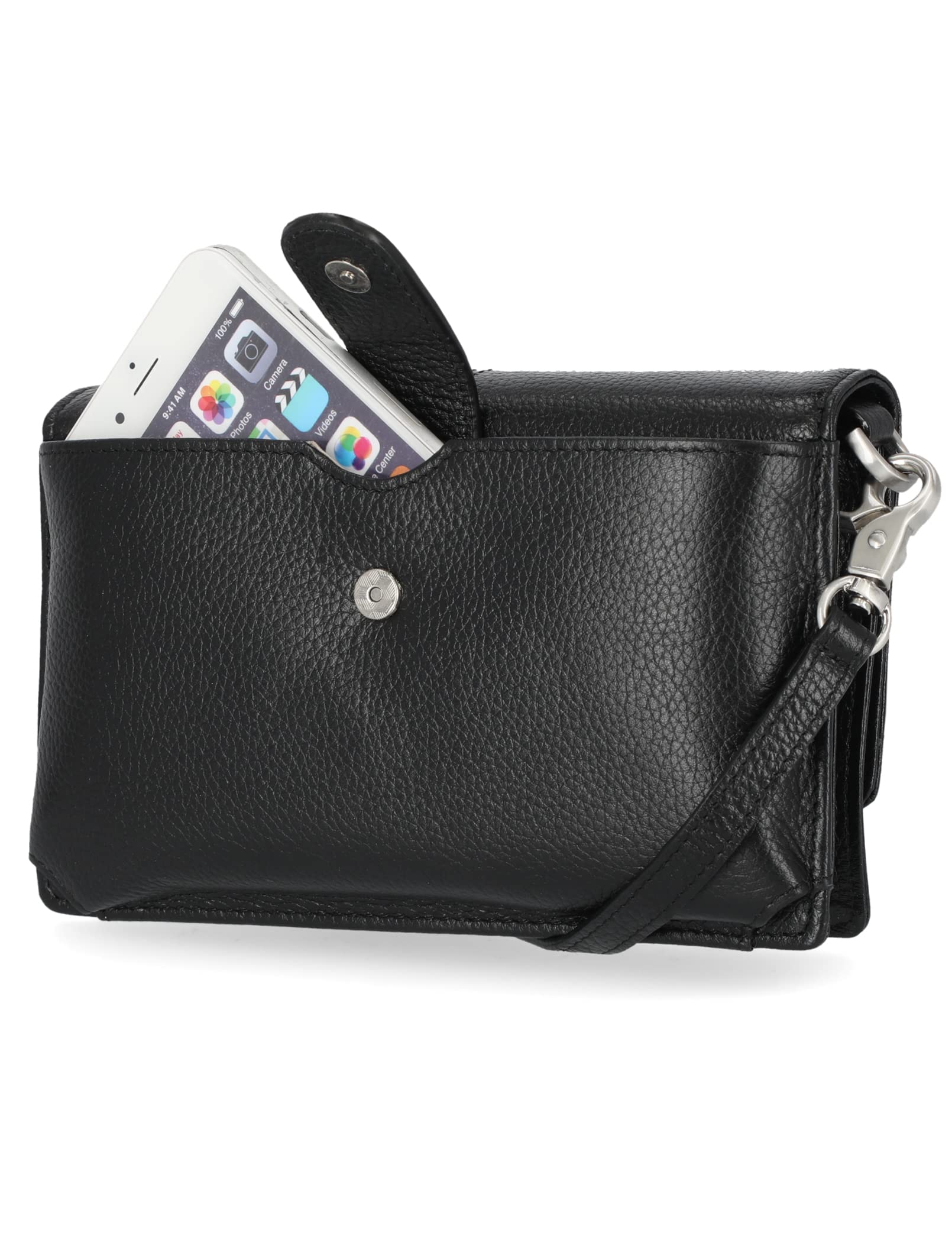 Timberland RFID Blocking Leather Crossbody Bag for Men & Women - Secure Travel & Everyday Use Wallet Purse for Credit Cards & Cash