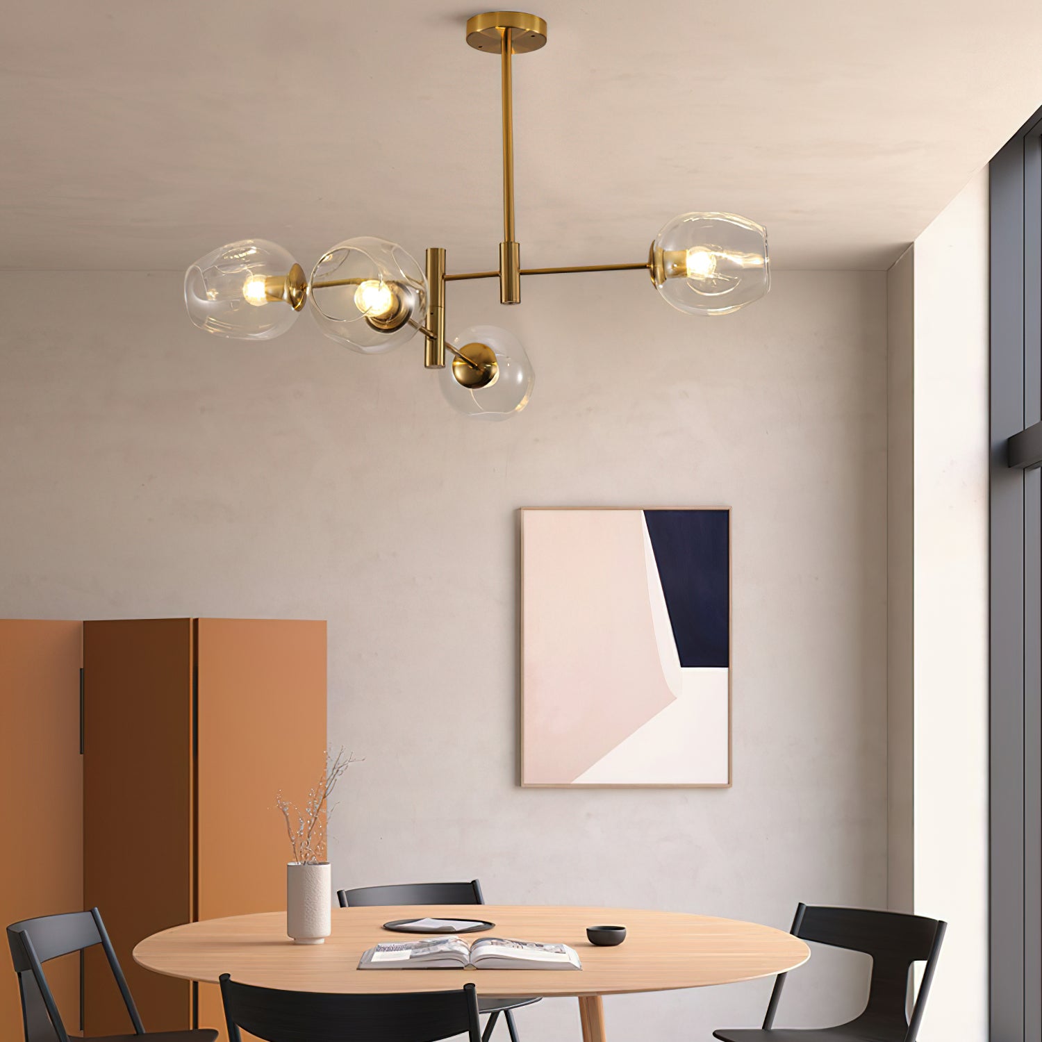 Elegant Branch Optical Chandelier - Modern Crystal Ceiling Light Fixture for Dining Room, Living Room, Bedroom Decor | Energy Efficient LED Lighting for Home & Office