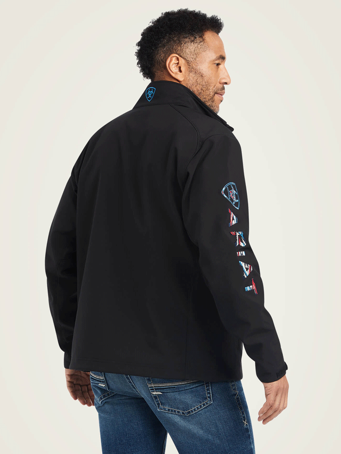 Ariat Men's Logo 2.0 Chimayo Jacket - Black | Western Style Water-Resistant Work Coat for Ranch, Rodeo & Outdoor Activities