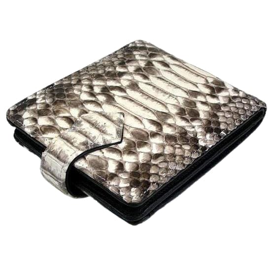 Authentic Python Skin Leather Wallet for Men - Luxury Slim Bifold Wallet with RFID Protection - Perfect for Business, Travel & Everyday Use