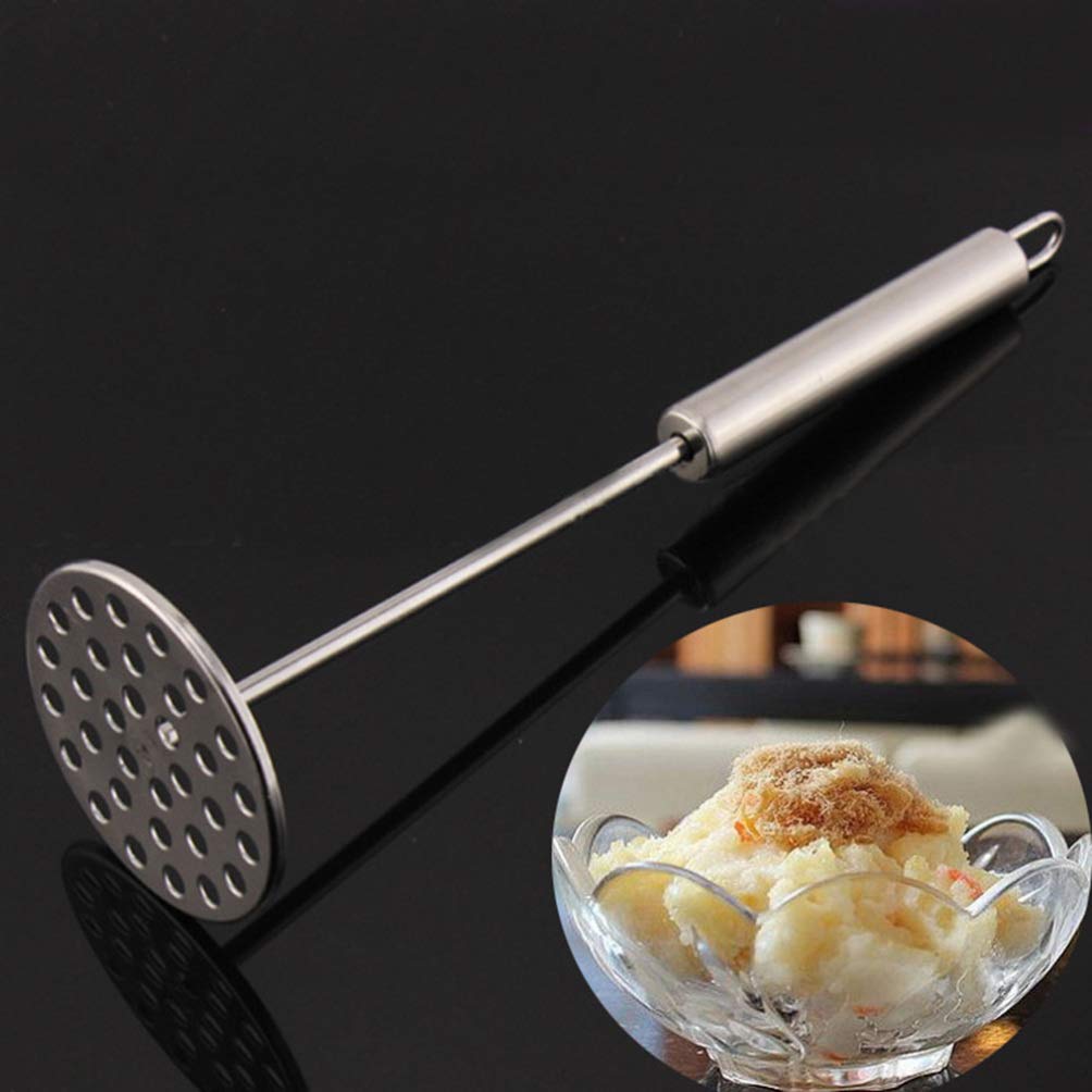 Premium Stainless Steel Potato Ricer & Masher - Heavy Duty Manual Press for Potatoes, Beans, Fruits & Vegetables | Perfect for Making Mashed Potatoes, Baby Food & Purees | Kitchen Gadget & Food Prep Tool