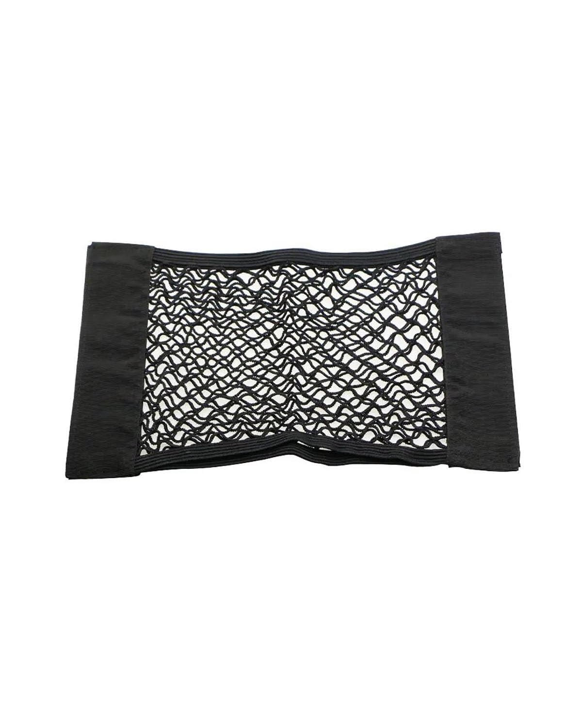 Car Cargo Net Organizer - Heavy Duty Elastic Trunk Storage Net with Magic Adhesive for Rear Seats & Vehicle Storage - Perfect for Road Trips, Grocery Hauling, and SUV Organization