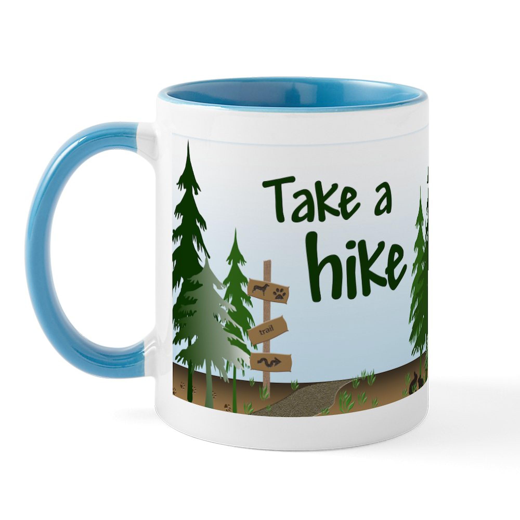 Take A Hike Ceramic Coffee Mug 11 oz (325 ml) - Perfect for Hiking, Camping & Outdoor Adventures - Funny & Durable Travel Mug for Coffee Lovers