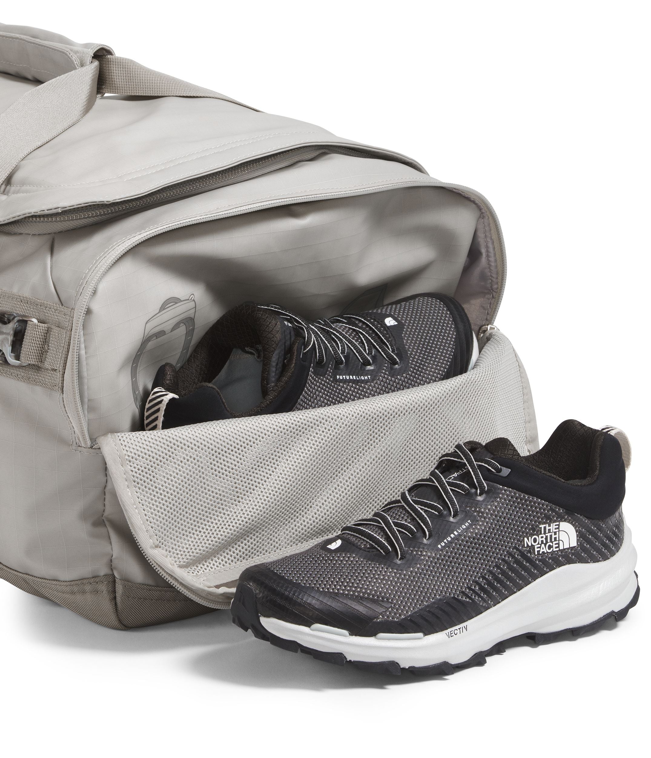 The North Face Base Camp Voyager Duffel 62L - Durable Travel Duffel Bag for Camping, Hiking & Adventure Gear Storage | Water-Resistant & Heavy-Duty