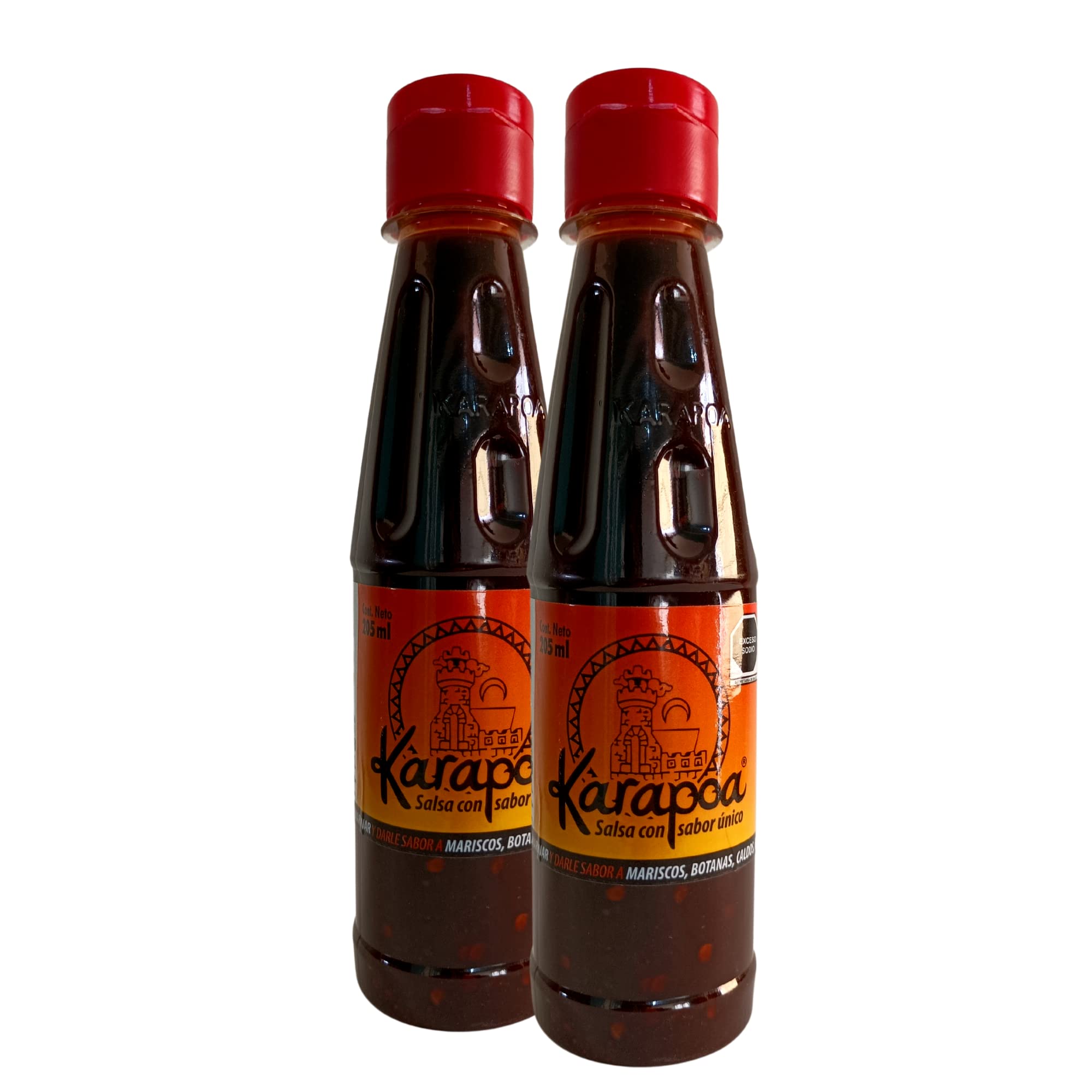 Authentic KARAPOA Hot Sauce Pack of 2 - 7 fl.oz Each | Traditional Northern Sinaloa Flavor | Perfect for Seafood, Snacks & Mexican Dishes | Spicy Condiment for Tacos, Wings & Home Cooking