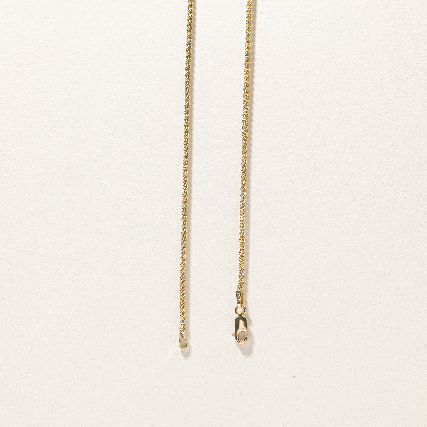 18K Yellow Gold Wheat Chain Necklace for Women - Elegant Layered Jewelry for Everyday Wear & Special Occasions