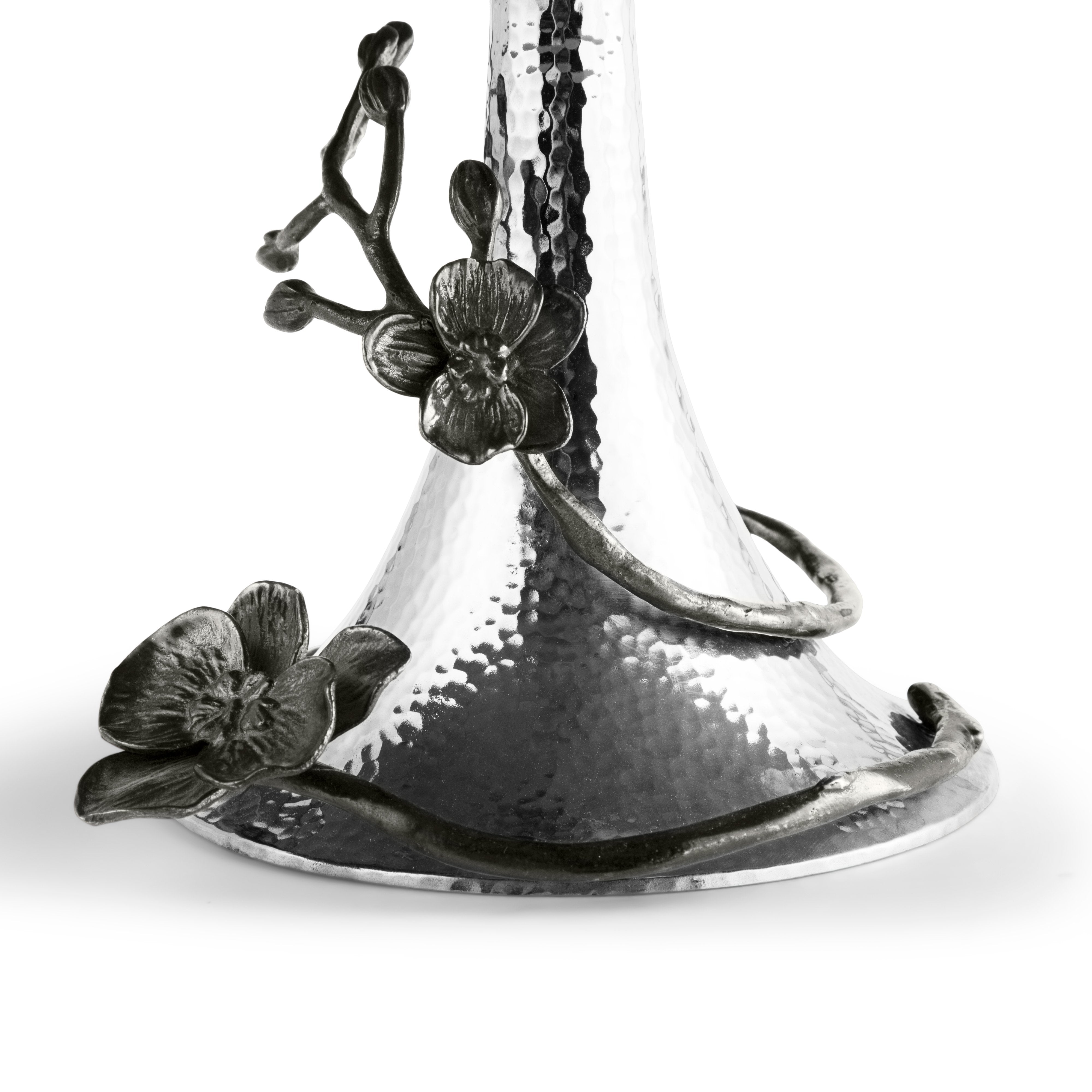 Elegant Black Orchid Cake Stand - 3-Tier Dessert Display for Wedding, Birthday & Party Decor - Perfect for Cakes, Cupcakes & Treats