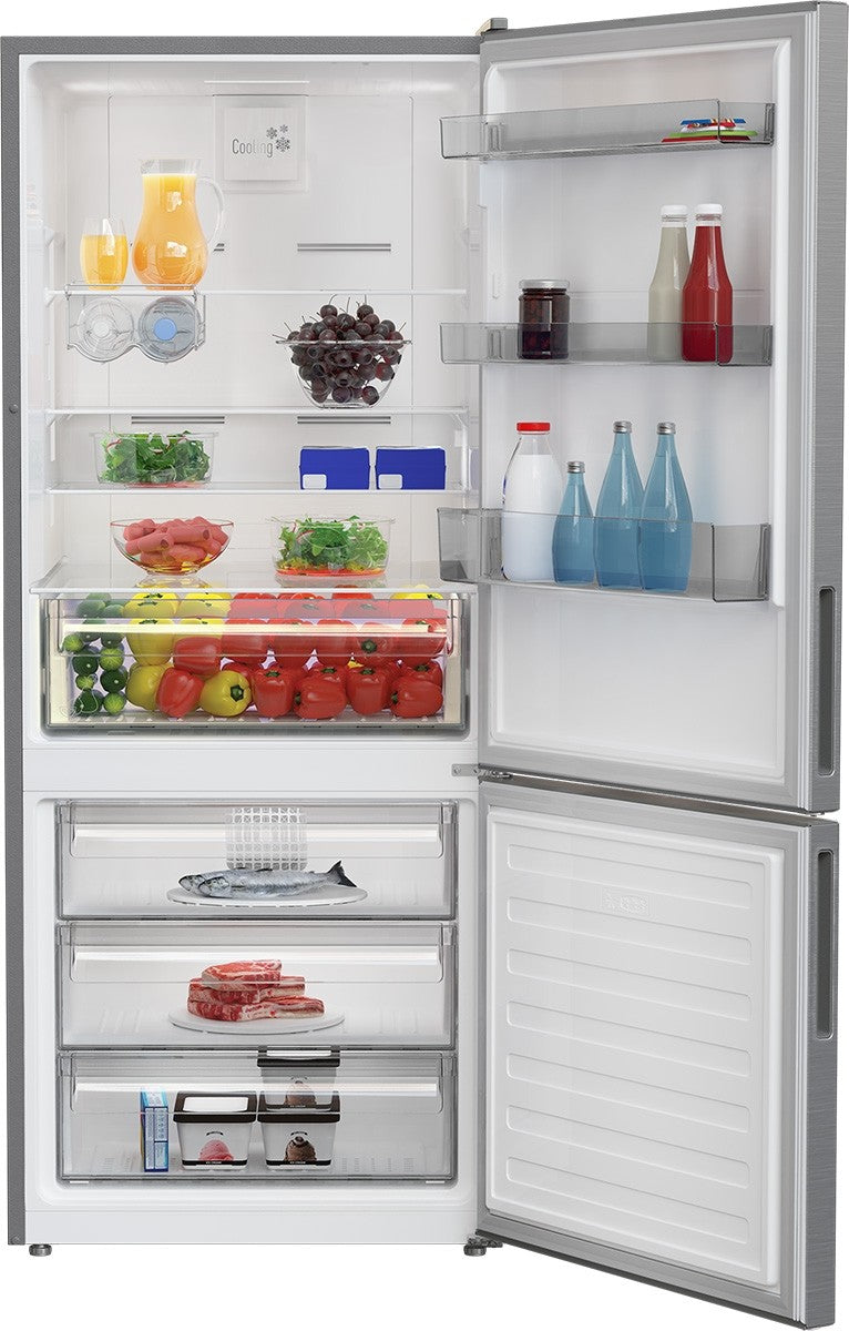 Blomberg BRFB1532SS 27-Inch Bottom Freezer Refrigerator in Stainless Steel - 67.75