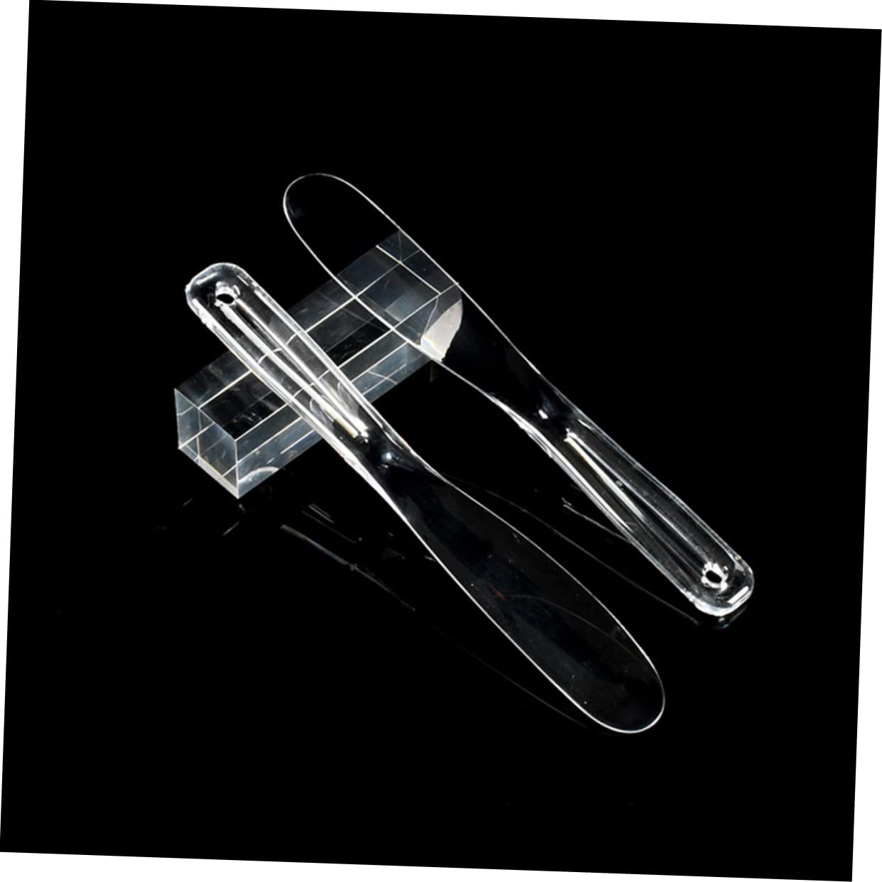 6pcs Transparent Reusable Film Stick Mascara & Facial Mask Spatula - Skin Scrubber, Makeup Applicator Brush for Face & Body Butter - Perfect for Skincare Routine, Spa Days & At-Home Beauty Treatments