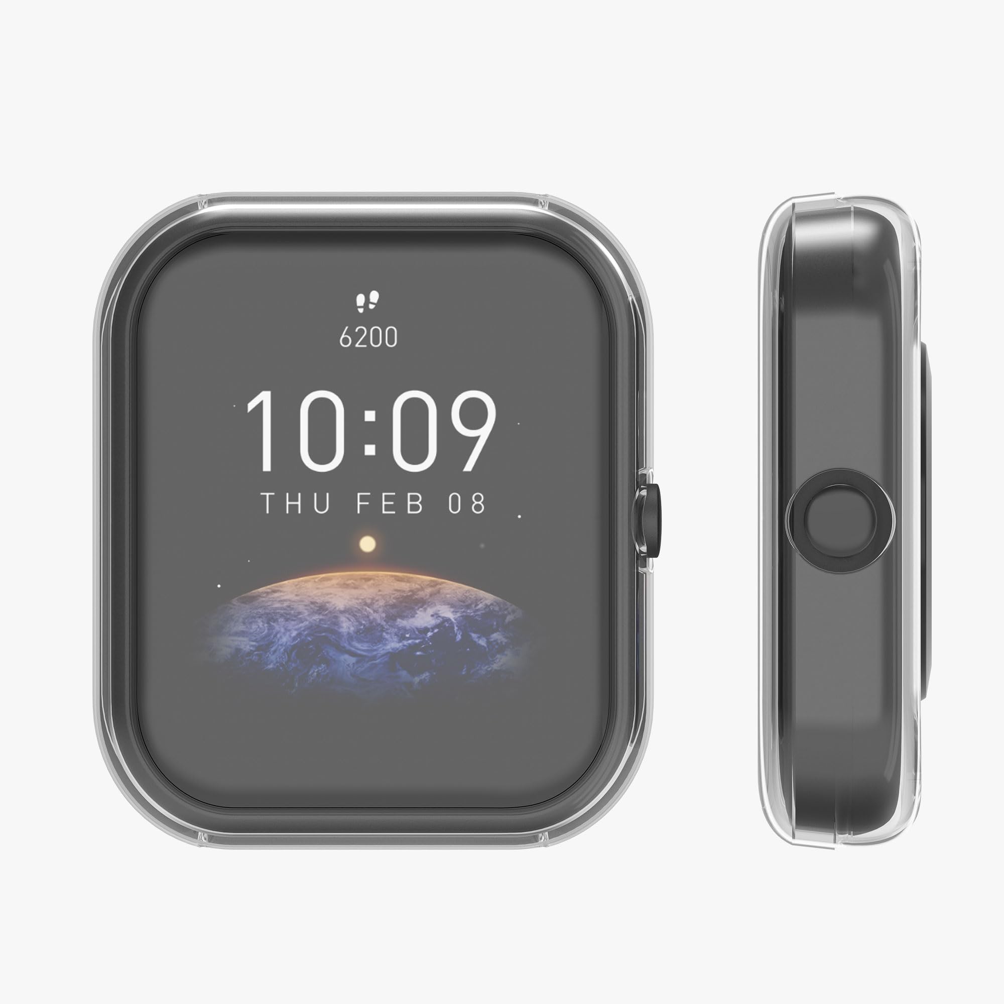 kwmobile Silicone Case for Huami Amazfit Bip 3/Pro - Transparent Fitness Tracker Cover for Gym & Running