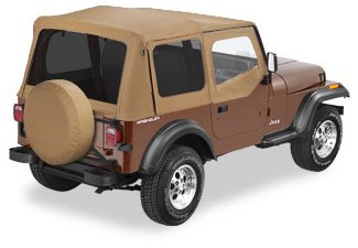 Bestop 5112337 Spice Replace-A-Top for Jeep Wrangler (1988-1995) - OEM Hardware Compatible Soft Top Replacement - Perfect for Off-Roading & Summer Adventures