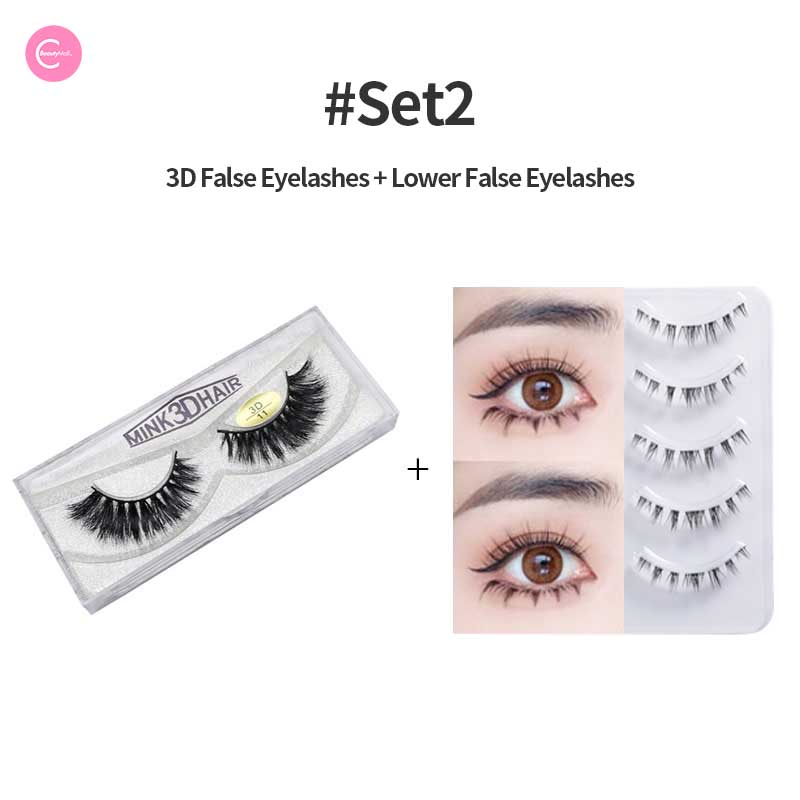 3D Mink Eyelashes - Natural Voluminous False Lashes for Dramatic Eye Makeup | Perfect for Parties, Weddings & Special Occasions
