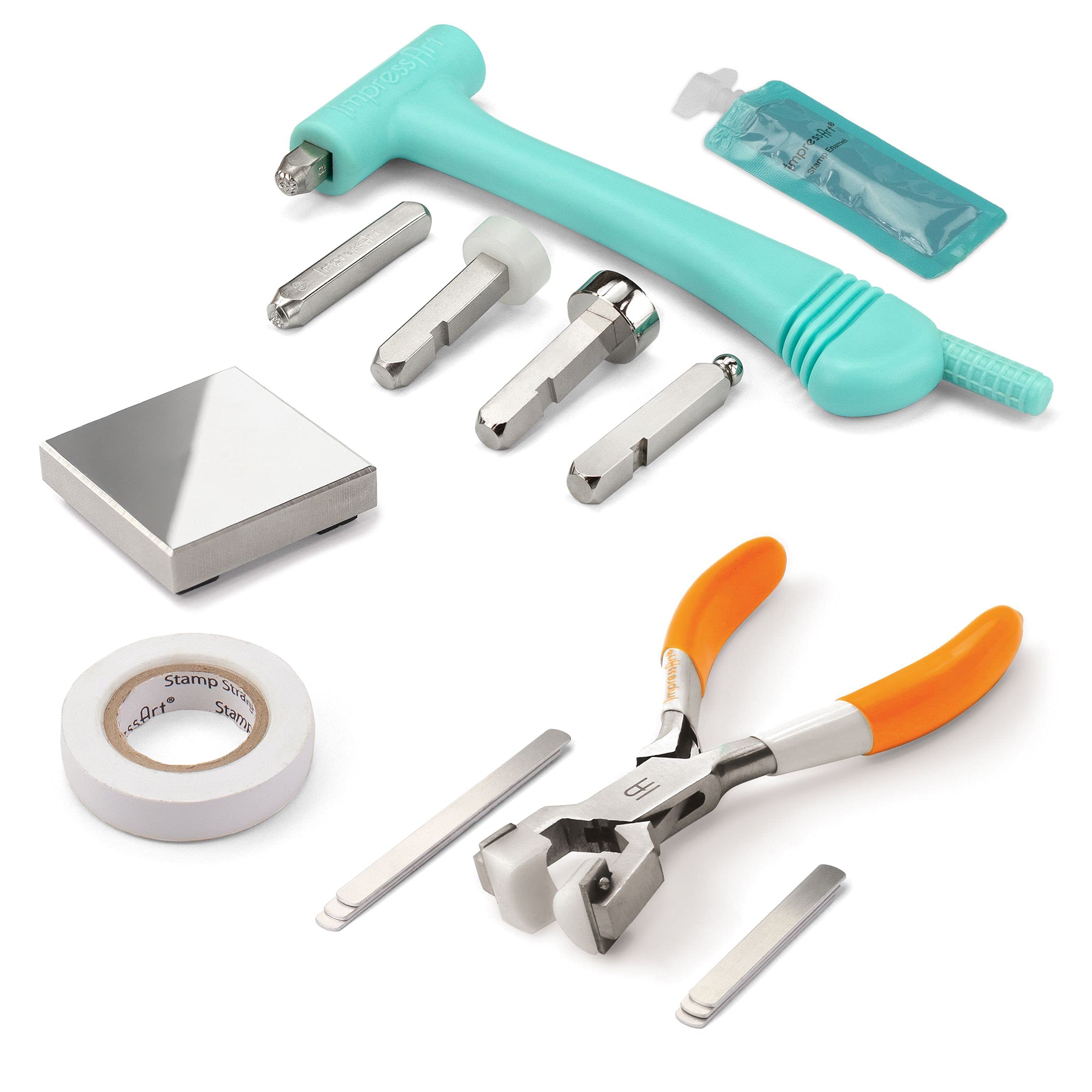 ImpressArt - Metal Stamping Ring Making Kit for Jewelry Crafting, DIY Gifts & Personalized Jewelry Projects (Texture Bundle, Standard Kit) - Perfect for Wedding Bands, Anniversary Gifts & Handmade Jewelry Creations