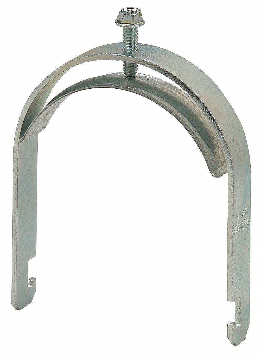 Eaton B1548S Pre-Galvanized Steel Conduit Strut Clamp - 3 Inch Size, Pack of 2 - Heavy Duty Clamps & Hangers for Electrical Wiring, HVAC, and Plumbing Installations