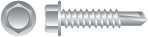 410 Stainless Steel Hex Washer Head Screws - 10-16 x 0.75 Inch Unslotted Indented - Passivated & Waxed (Box of 4000) - Ideal for Marine, Automotive & Outdoor Construction Applications