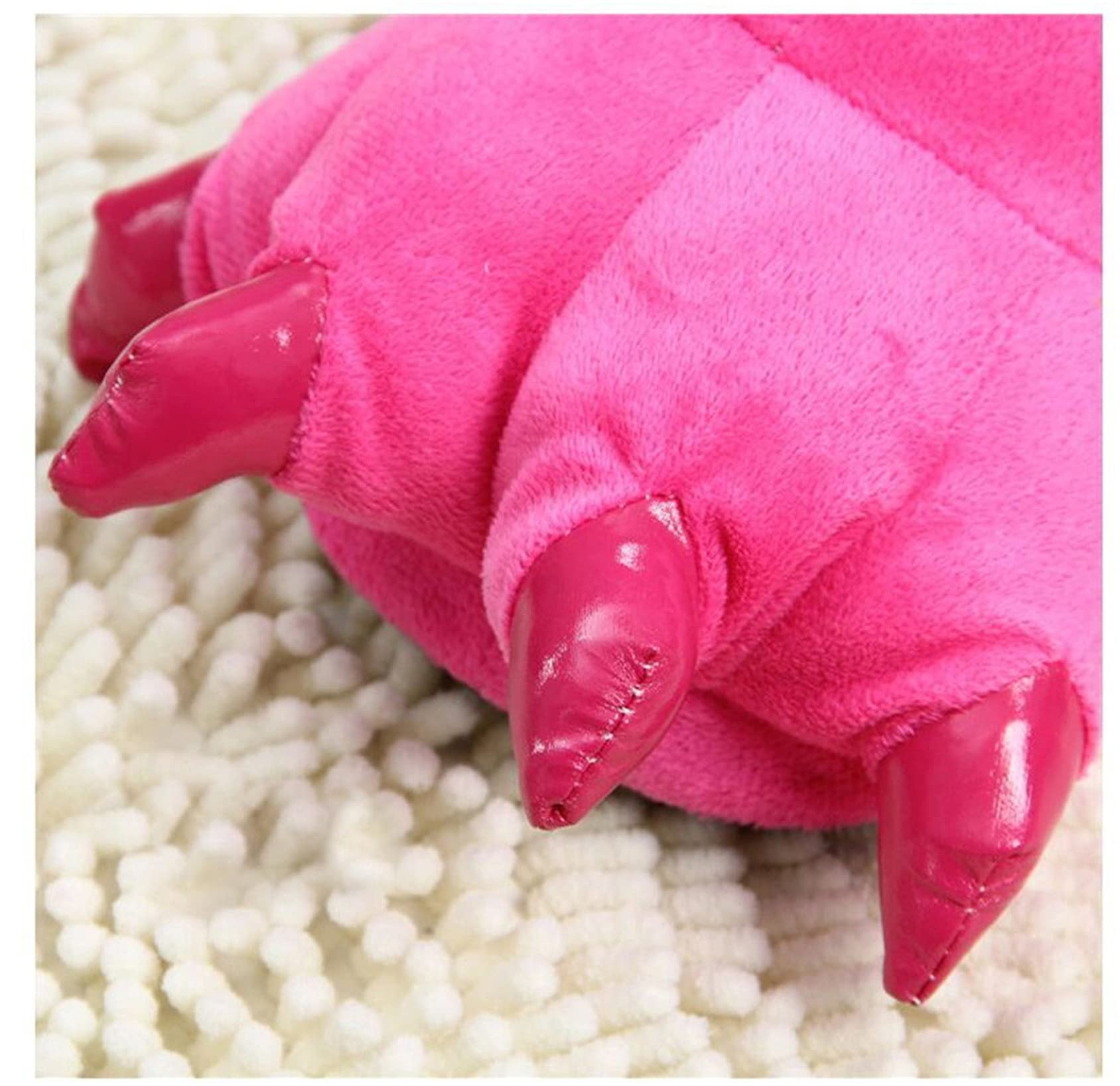 Unisex Plush Animal Paw Slippers - Fuzzy Warm House Shoes for Men & Women - Dinosaur & Claw Design Slippers - Perfect for Indoor Comfort, Cosplay & Gift Giving