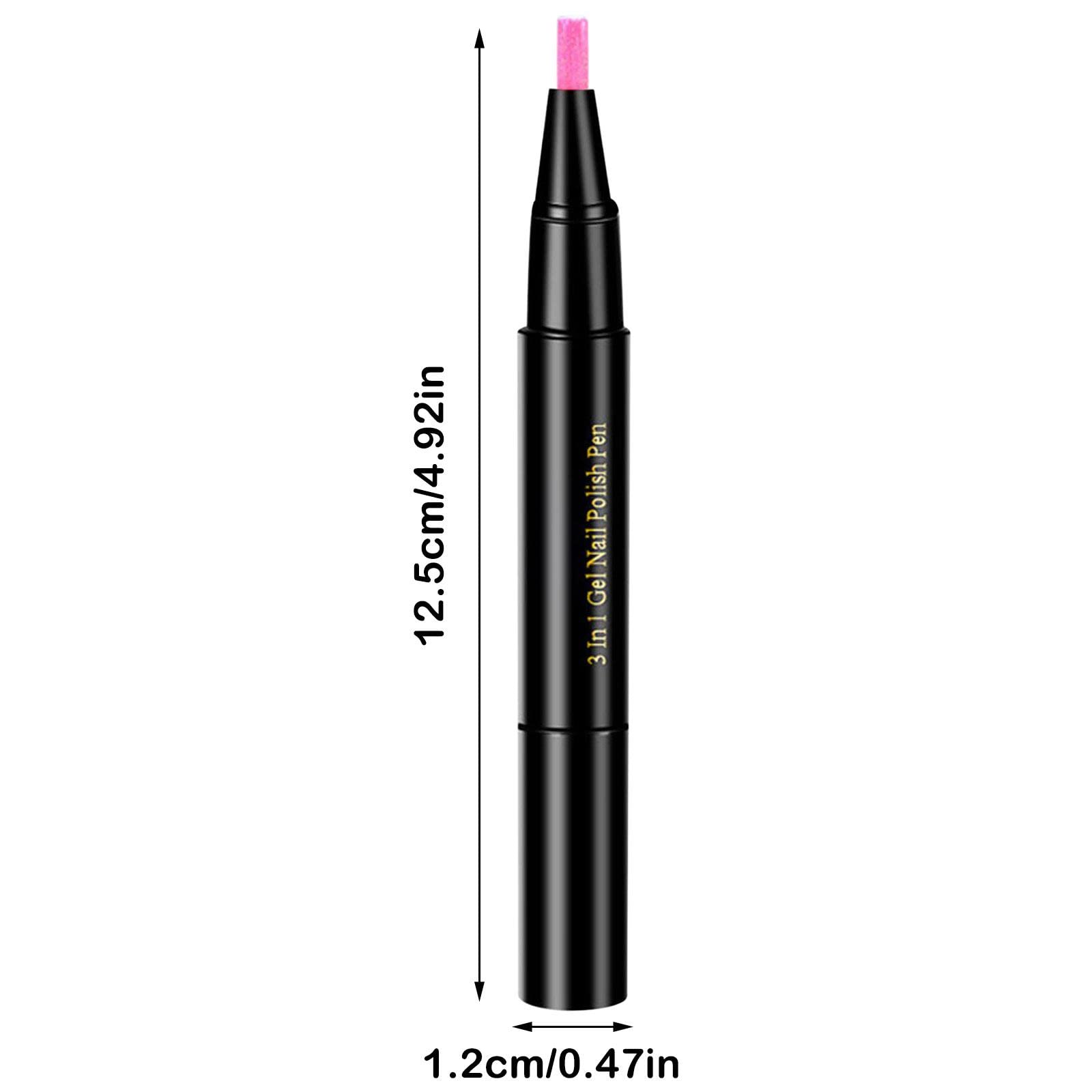 1PC 3-in-1 One Step Nail Gel Pen Set - 20 Colors Nail Polish Pens (2ml Each) - No Base or Top Coat Needed - DIY Nail Art Drawing Kit for Home & Salon Use - Perfect for Manicures, Pedicures & Nail Designs - TWFERR Beauty Products