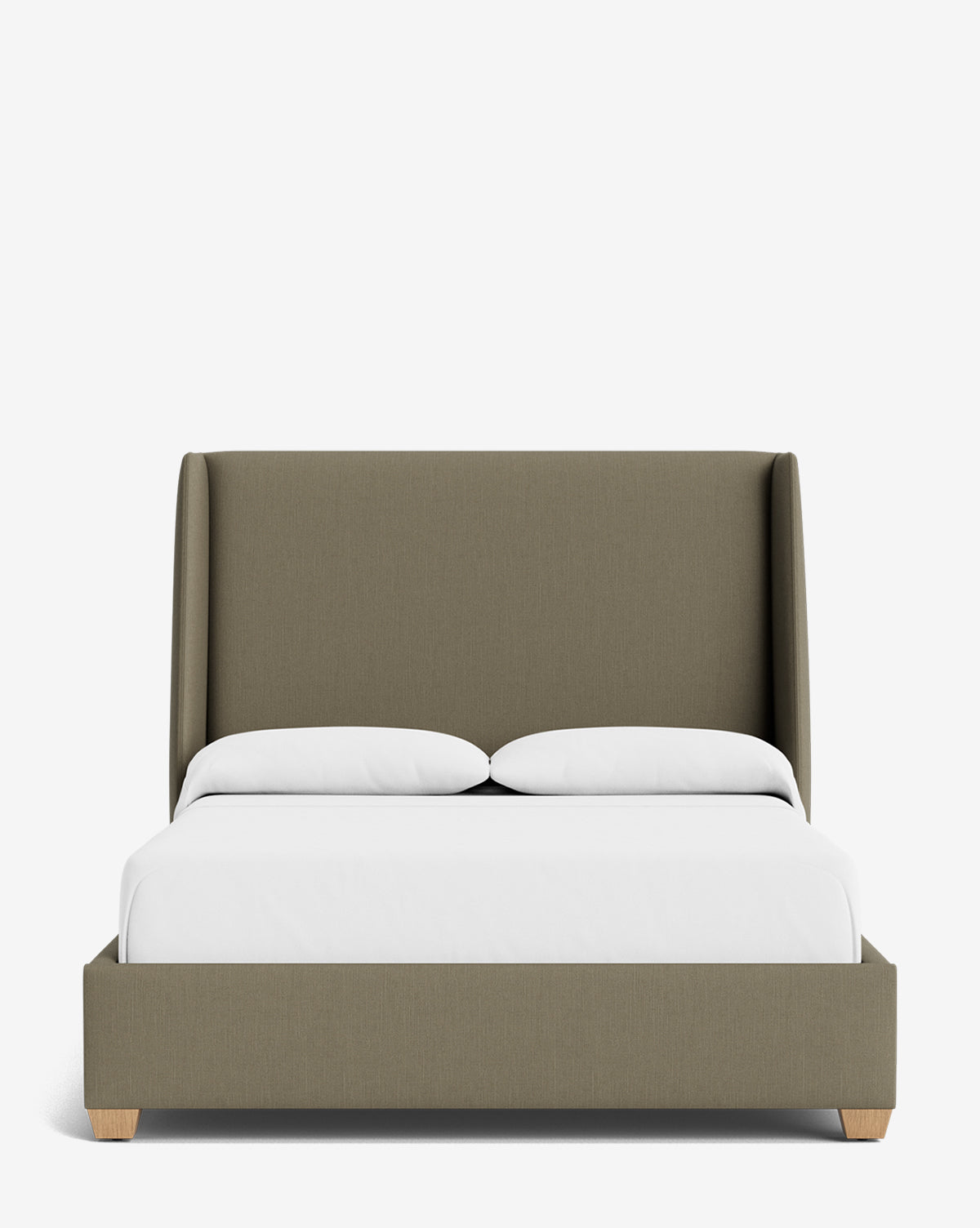 Walt Bed Tall Headboard - Queen Size Upholstered Bed Frame with Adjustable Height - Perfect for Modern Bedroom Decor & Small Spaces