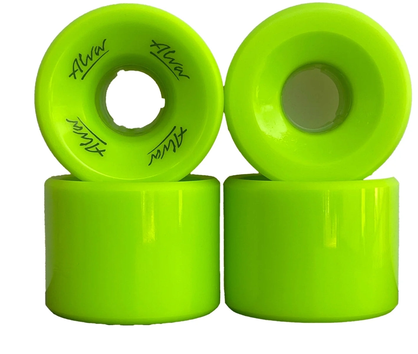 ALVA Skateboard Wheels 60mm 92A Lime Superthene - High Performance Wheels for Street Skating, Park Riding & Cruising
