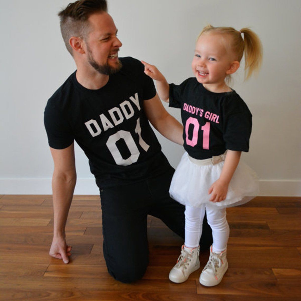 Dad and Daughter Matching T-Shirts - Cute Father & Child Outfits for Family Photos, Holidays & Special Occasions