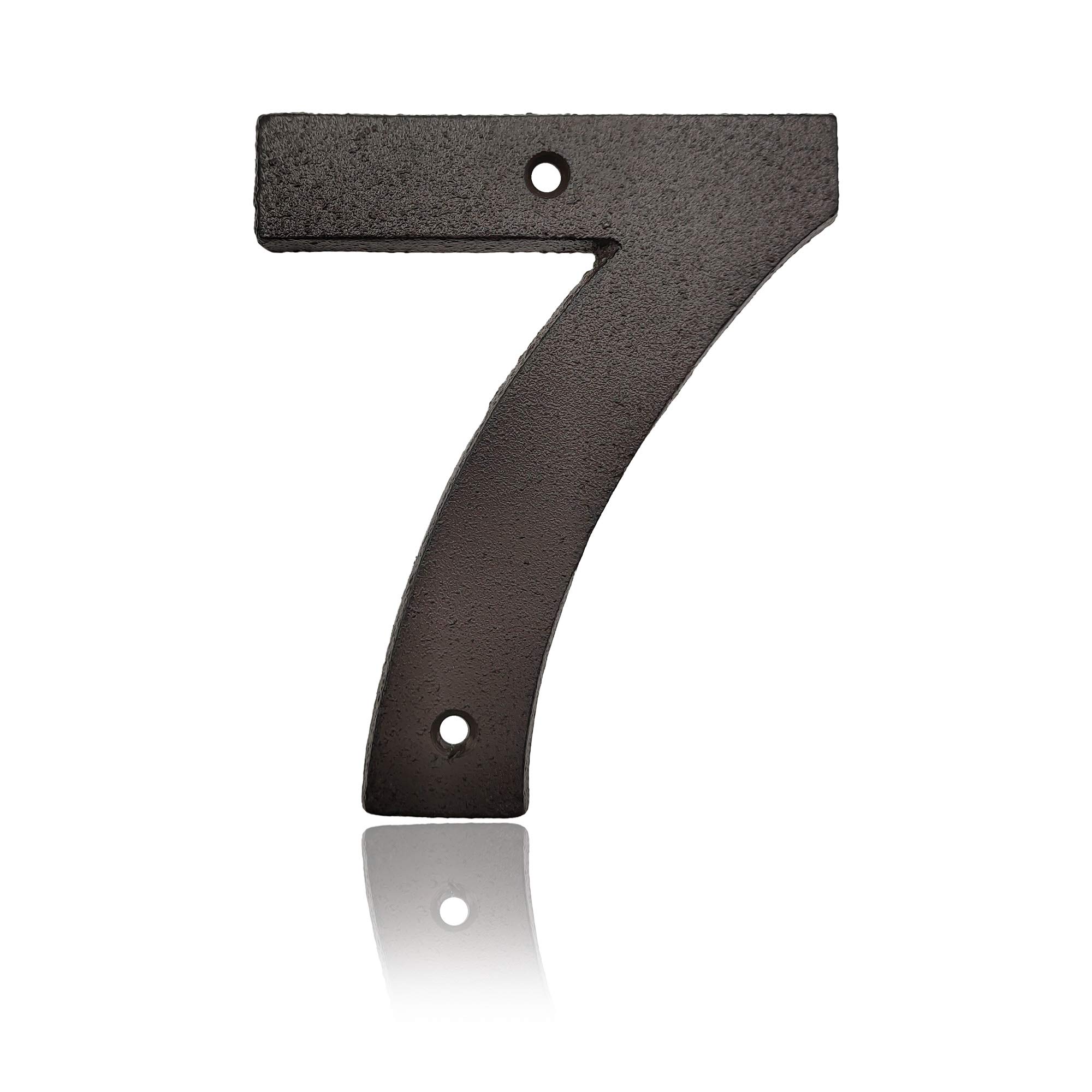 4.9 Inch High Outdoor House Numbers - Durable Weatherproof Address Plaque for Mailbox, Front Door & Home Exterior (Number 7) - Perfect for Curb Appeal & Package Delivery