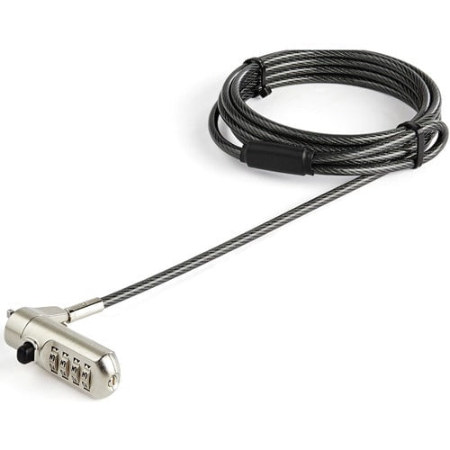 2 m (6.6 ft) Laptop Cable Lock with Nano Slot & Customizable Combination - Secure Your Laptop in Offices, Schools, or Public Spaces